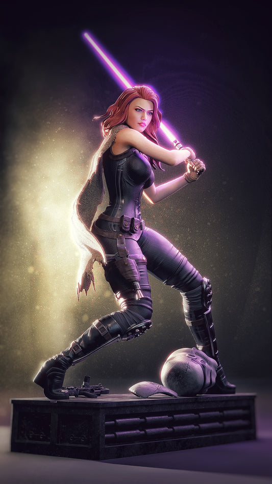 Mara Jade Sculpture (75mm to 500mm) - Unassembled/Unpainted/3D Print