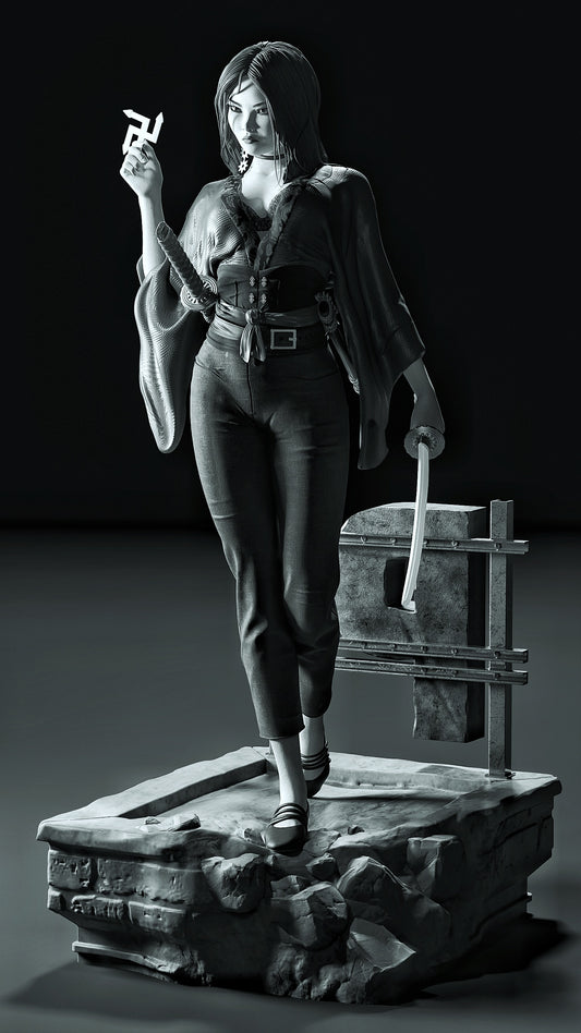 Sin CIty: Miho Sculpture (75mm to 500mm) - Unassembled/Unpainted/3D Print