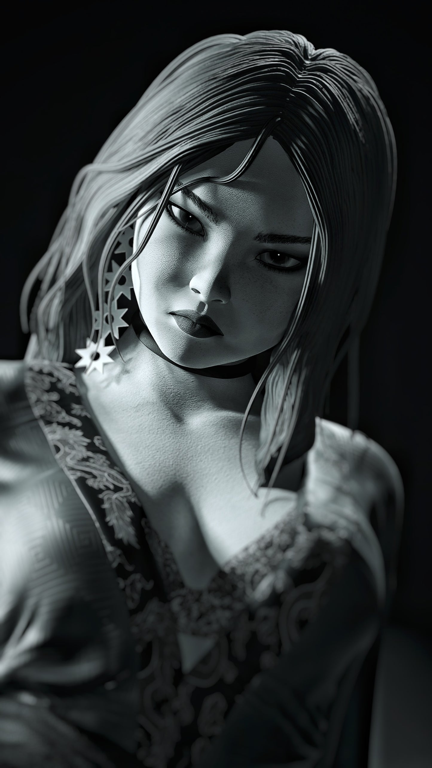 Sin CIty: Miho Sculpture (75mm to 500mm) - Unassembled/Unpainted/3D Print