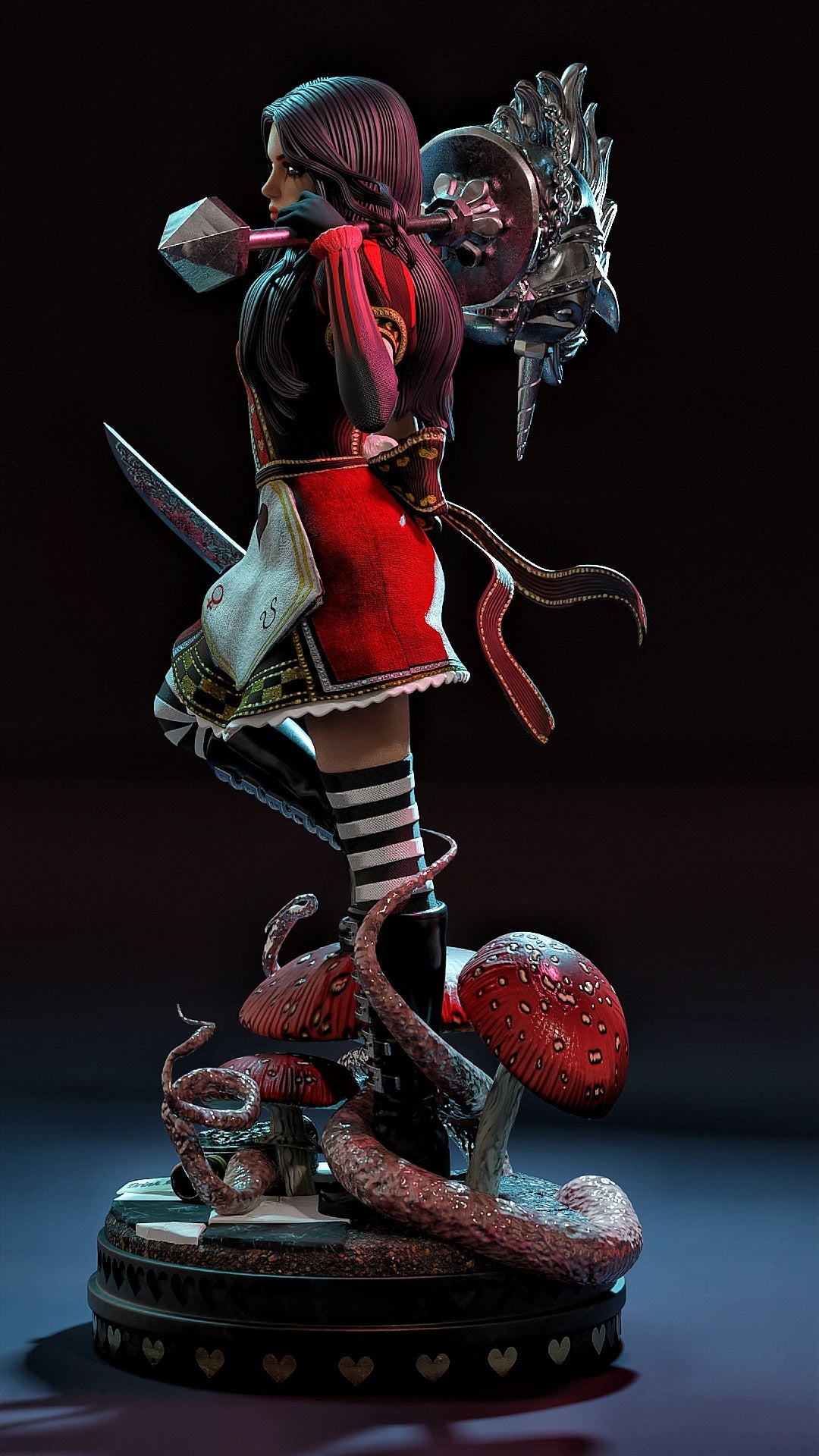 Miss McGee Sculpture (75mm to 500mm) - Unassembled/Unpainted/3D Print