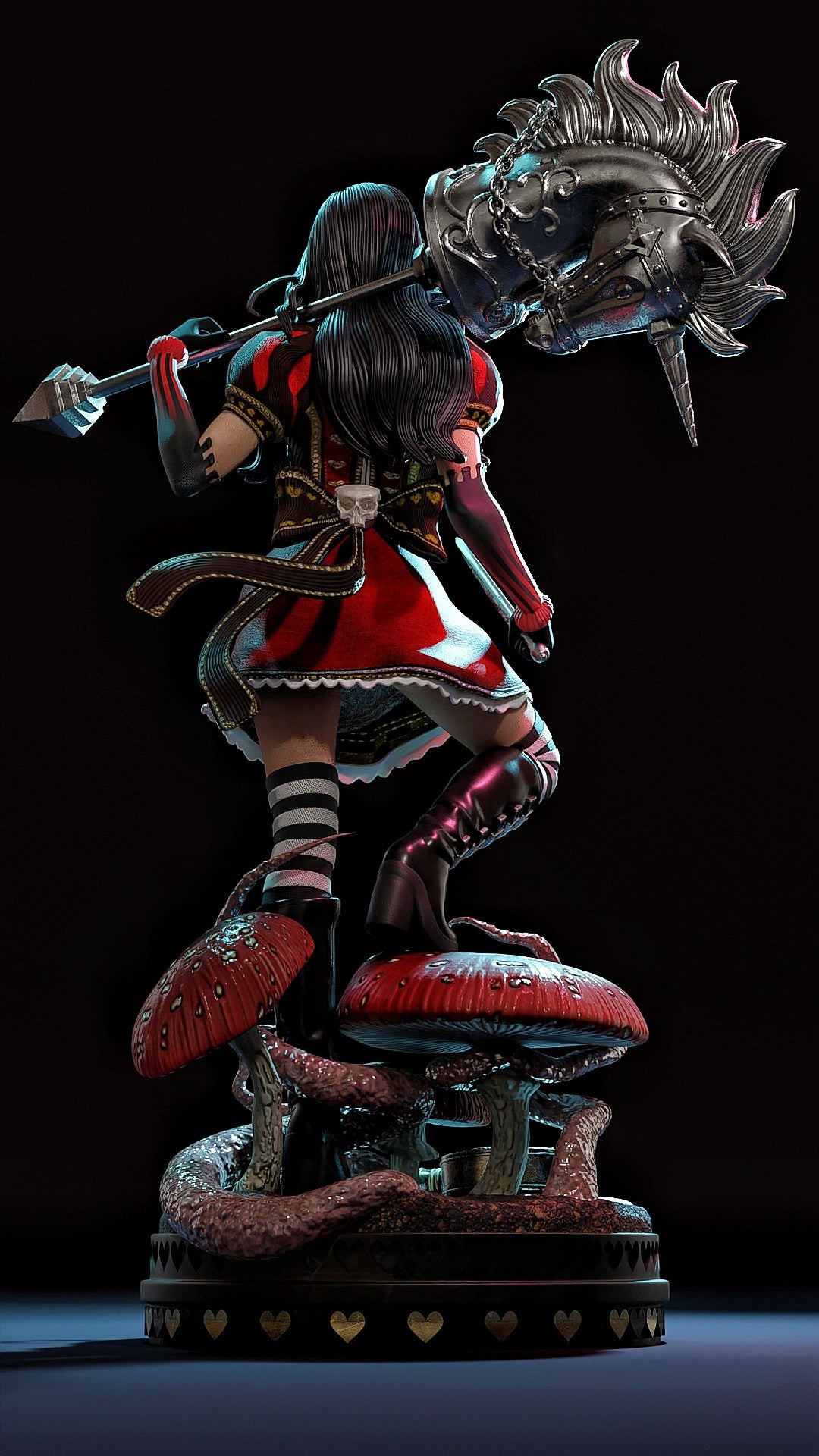 Miss McGee Sculpture (75mm to 500mm) - Unassembled/Unpainted/3D Print