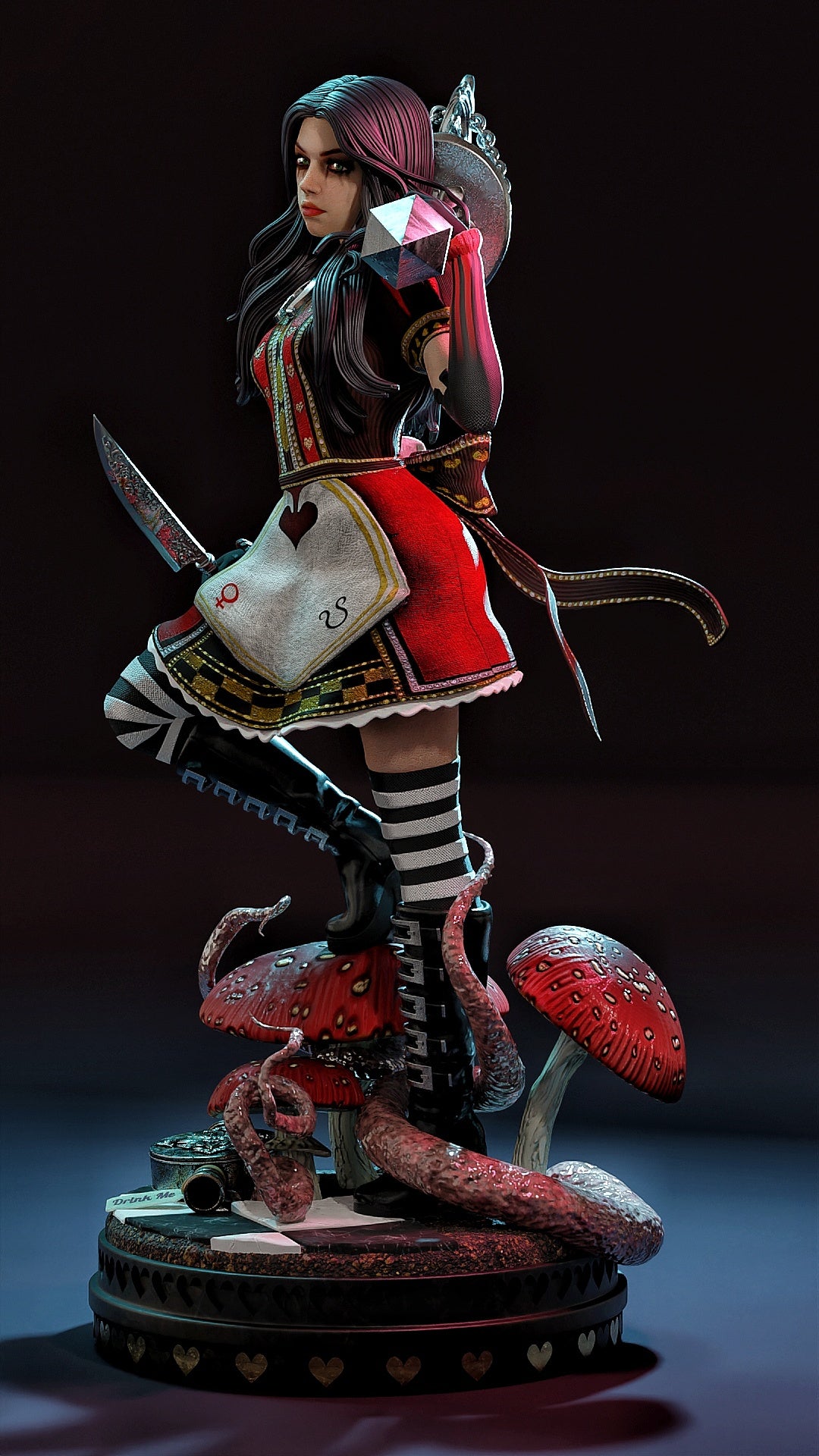 Miss McGee Sculpture (75mm to 500mm) - Unassembled/Unpainted/3D Print