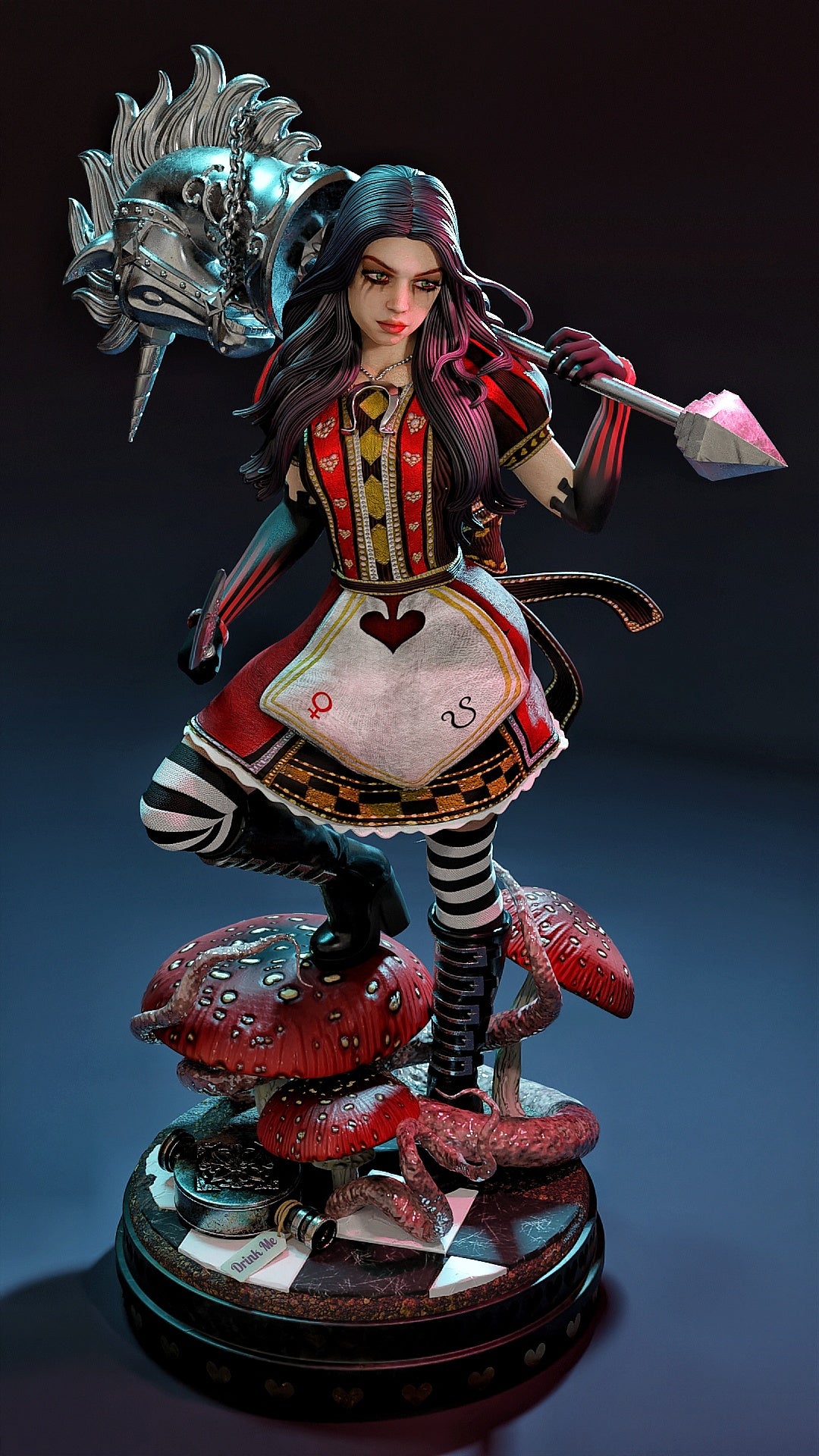 Miss McGee Sculpture (75mm to 500mm) - Unassembled/Unpainted/3D Print
