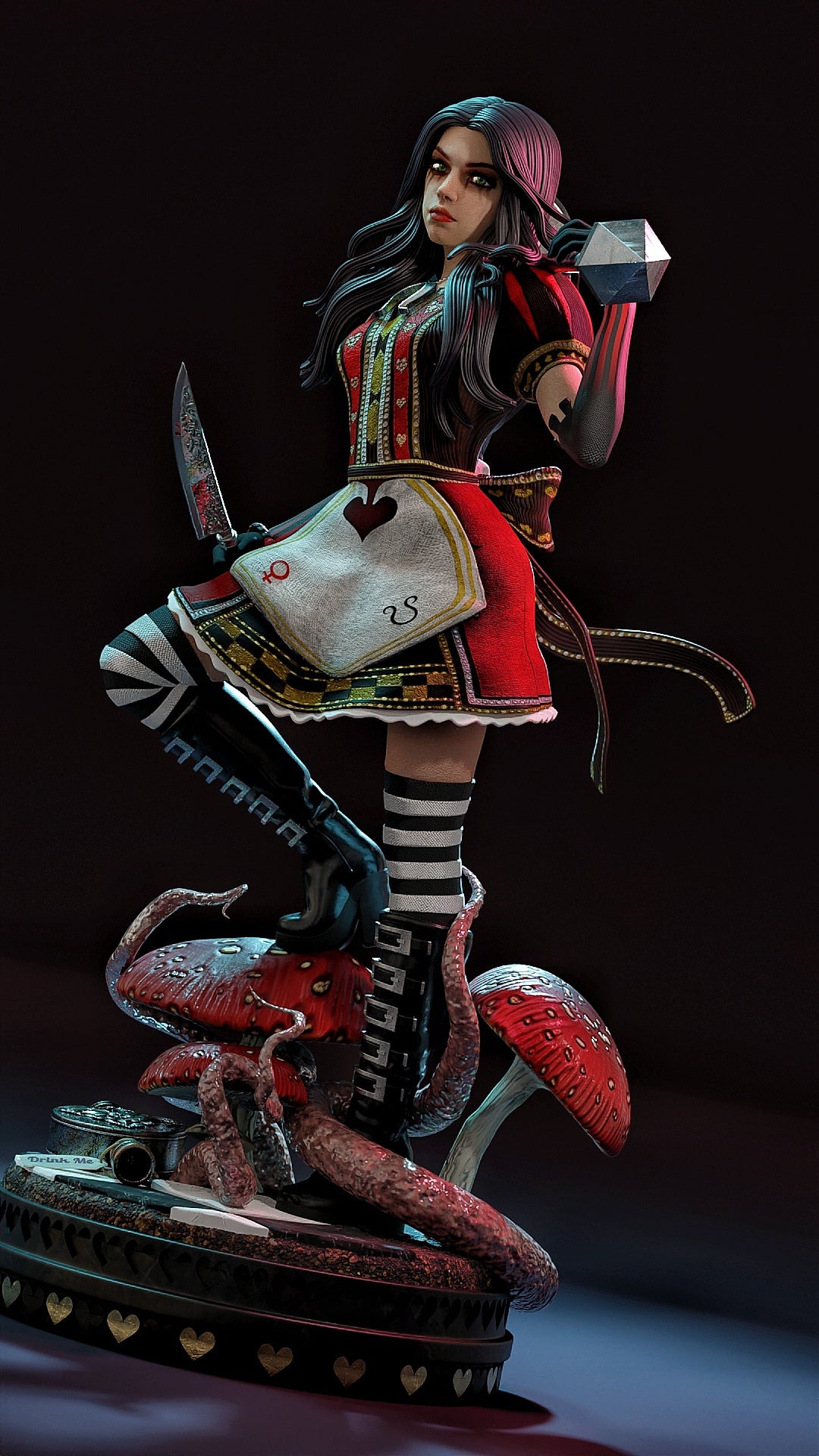 Miss McGee Sculpture (75mm to 500mm) - Unassembled/Unpainted/3D Print