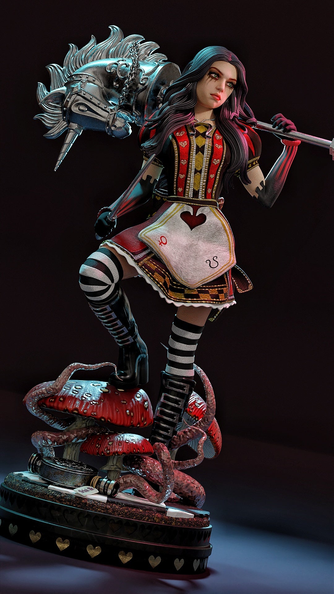 Miss McGee Sculpture (75mm to 500mm) - Unassembled/Unpainted/3D Print