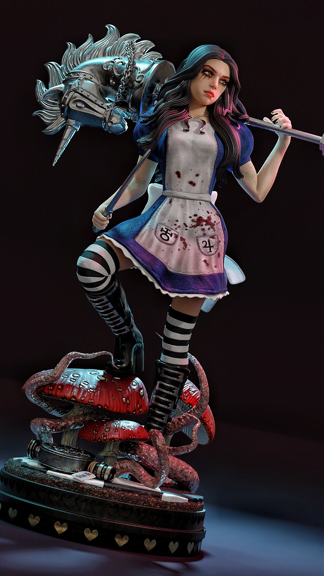Miss McGee Sculpture (75mm to 500mm) - Unassembled/Unpainted/3D Print