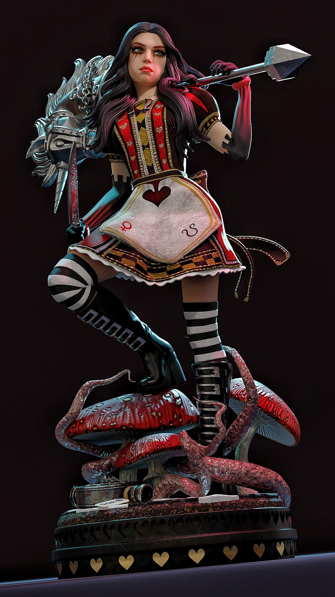 Miss McGee Sculpture (75mm to 500mm) - Unassembled/Unpainted/3D Print