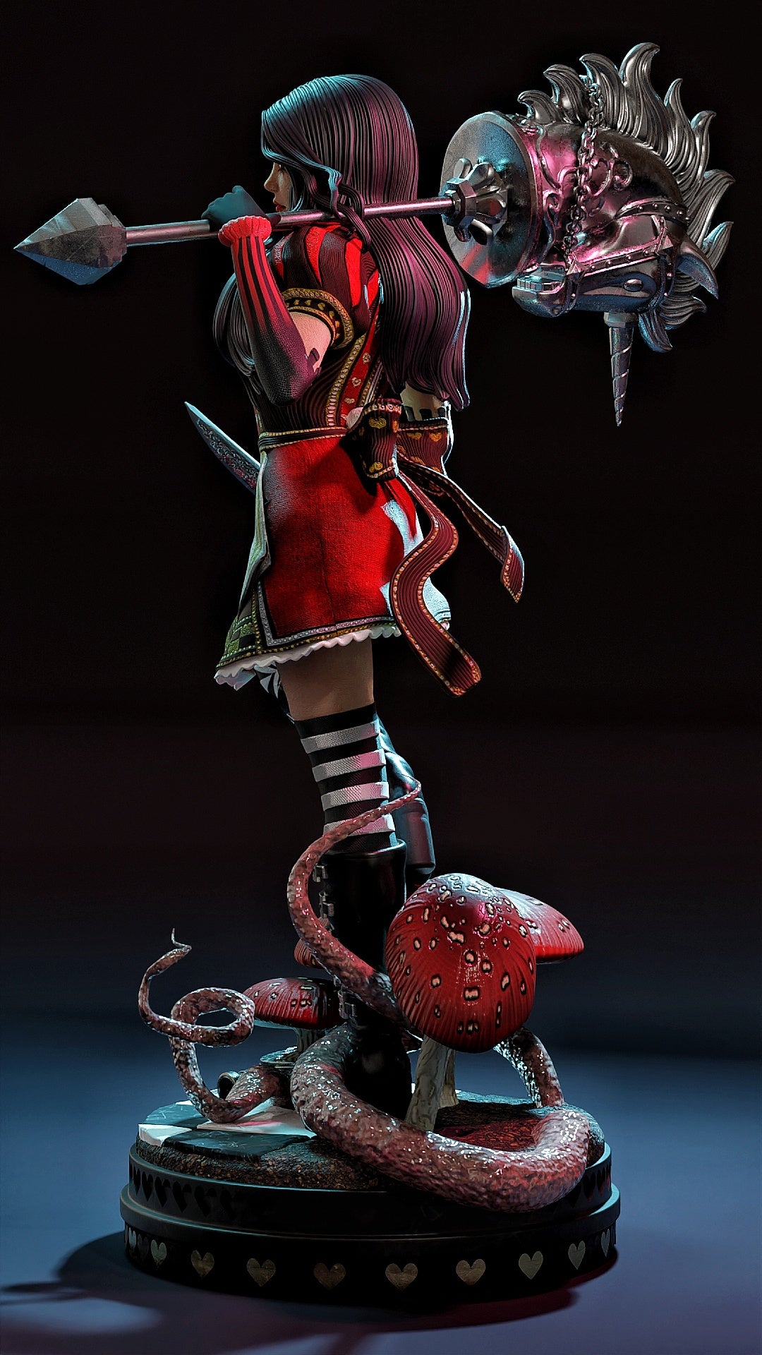 Miss McGee Sculpture (75mm to 500mm) - Unassembled/Unpainted/3D Print