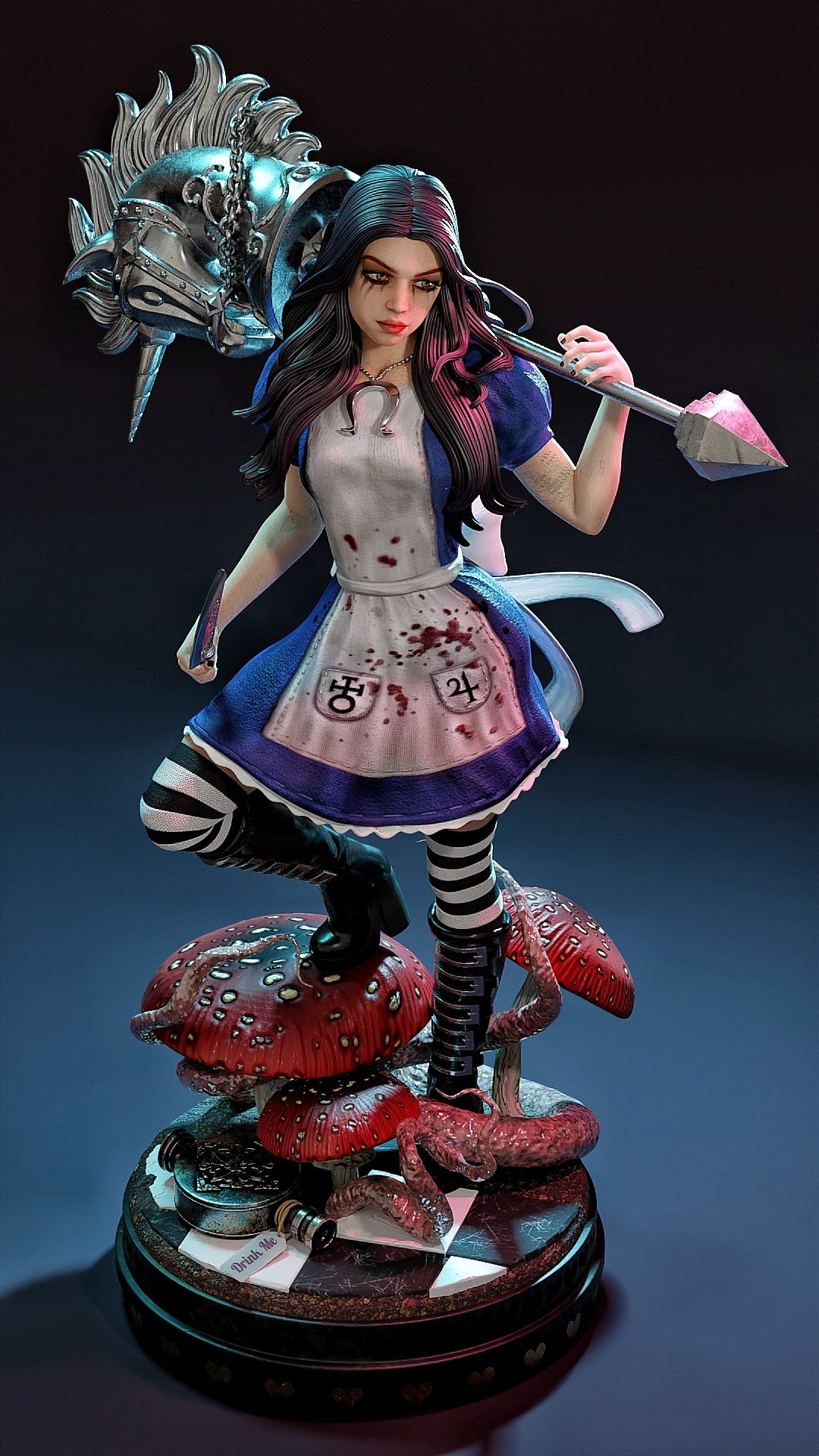 Miss McGee Sculpture (75mm to 500mm) - Unassembled/Unpainted/3D Print