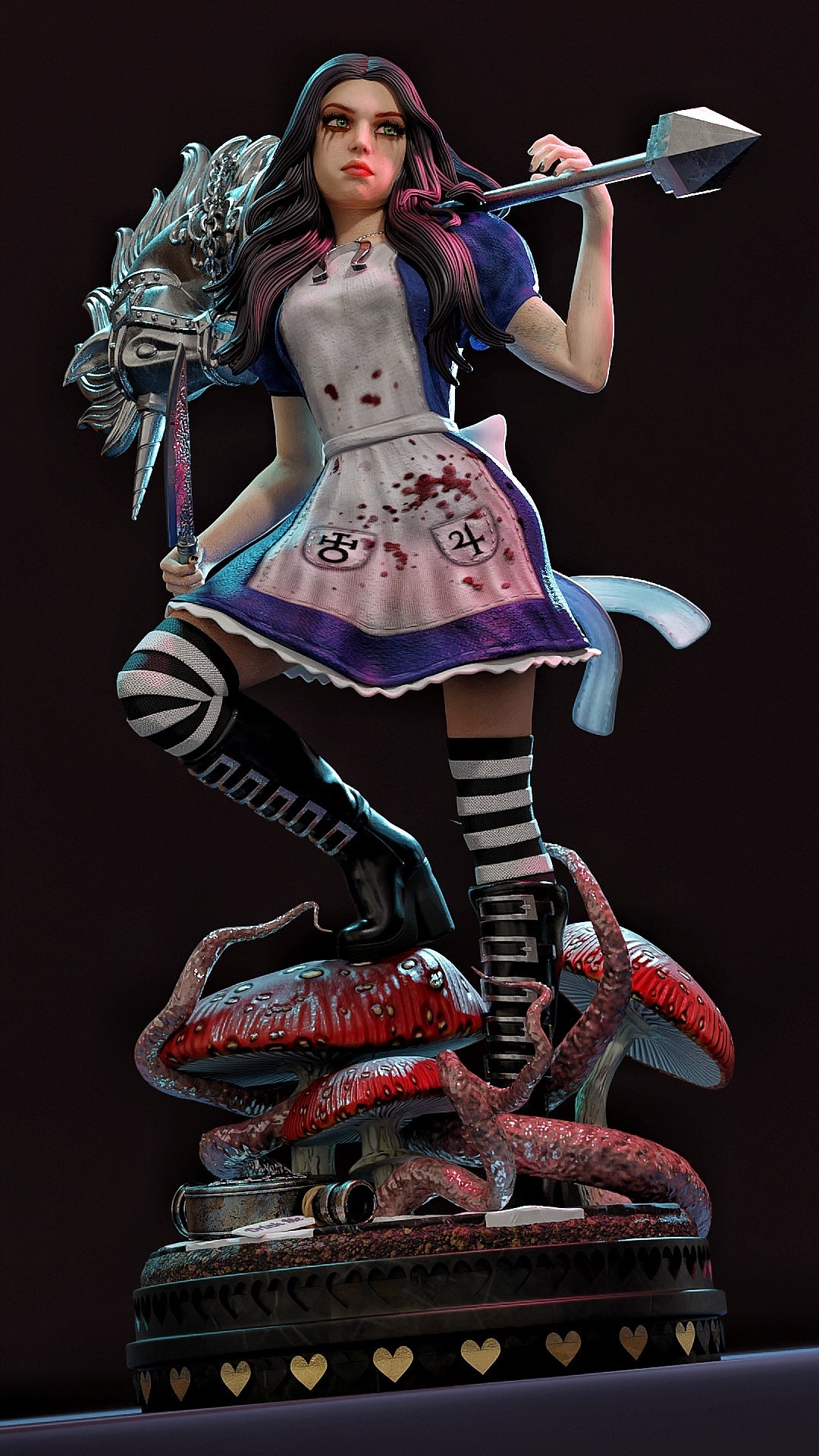 Miss McGee Sculpture (75mm to 500mm) - Unassembled/Unpainted/3D Print