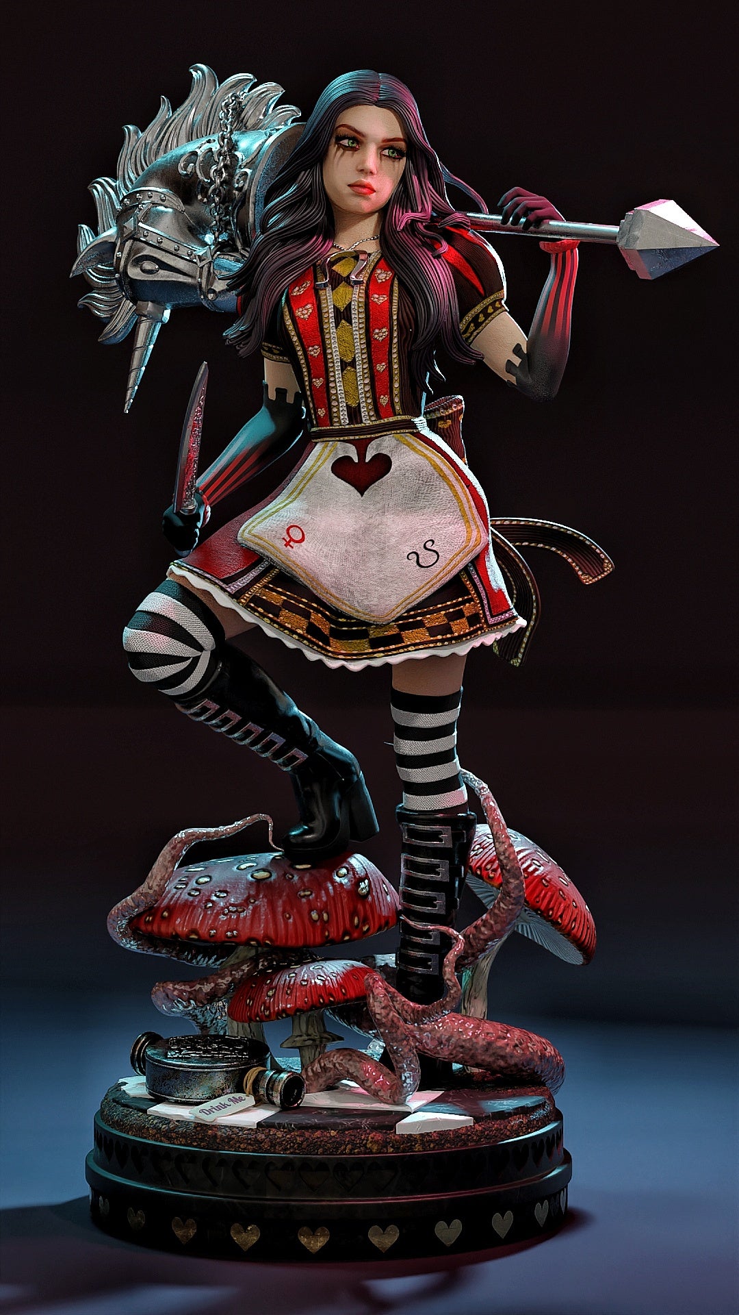 Miss McGee Sculpture (75mm to 500mm) - Unassembled/Unpainted/3D Print