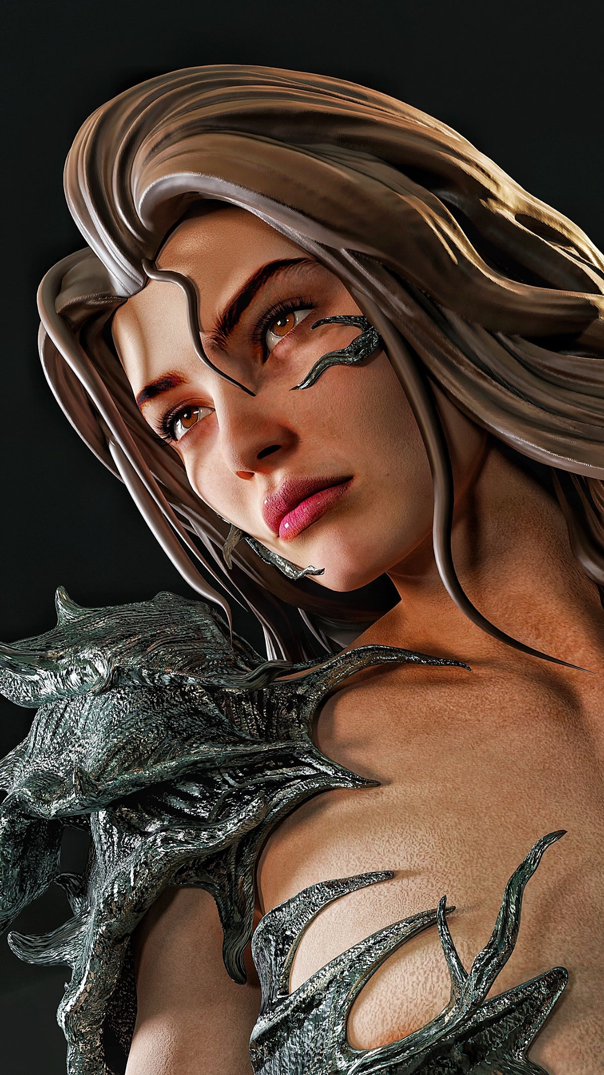 Witchblade Sculpture - Tabletop RPG Miniature - Roleplaying 3D Printed Fantasy Mini