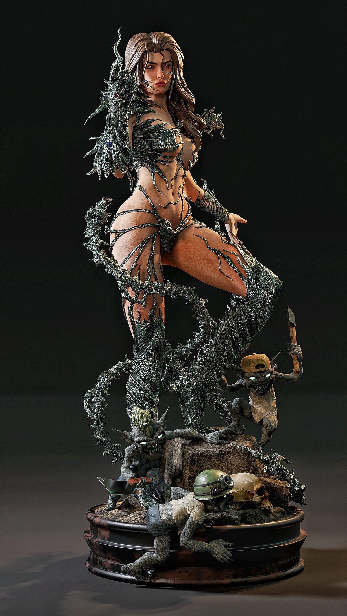 Witchblade Sculpture - Tabletop RPG Miniature - Roleplaying 3D Printed Fantasy Mini