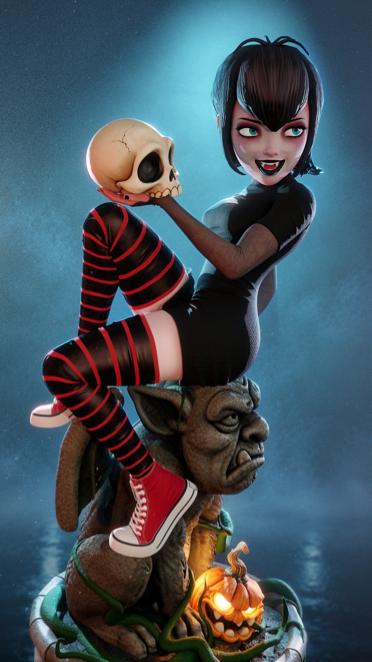 Mavis Sculpture (75mm to 500mm) - Unassembled/Unpainted/3D Print