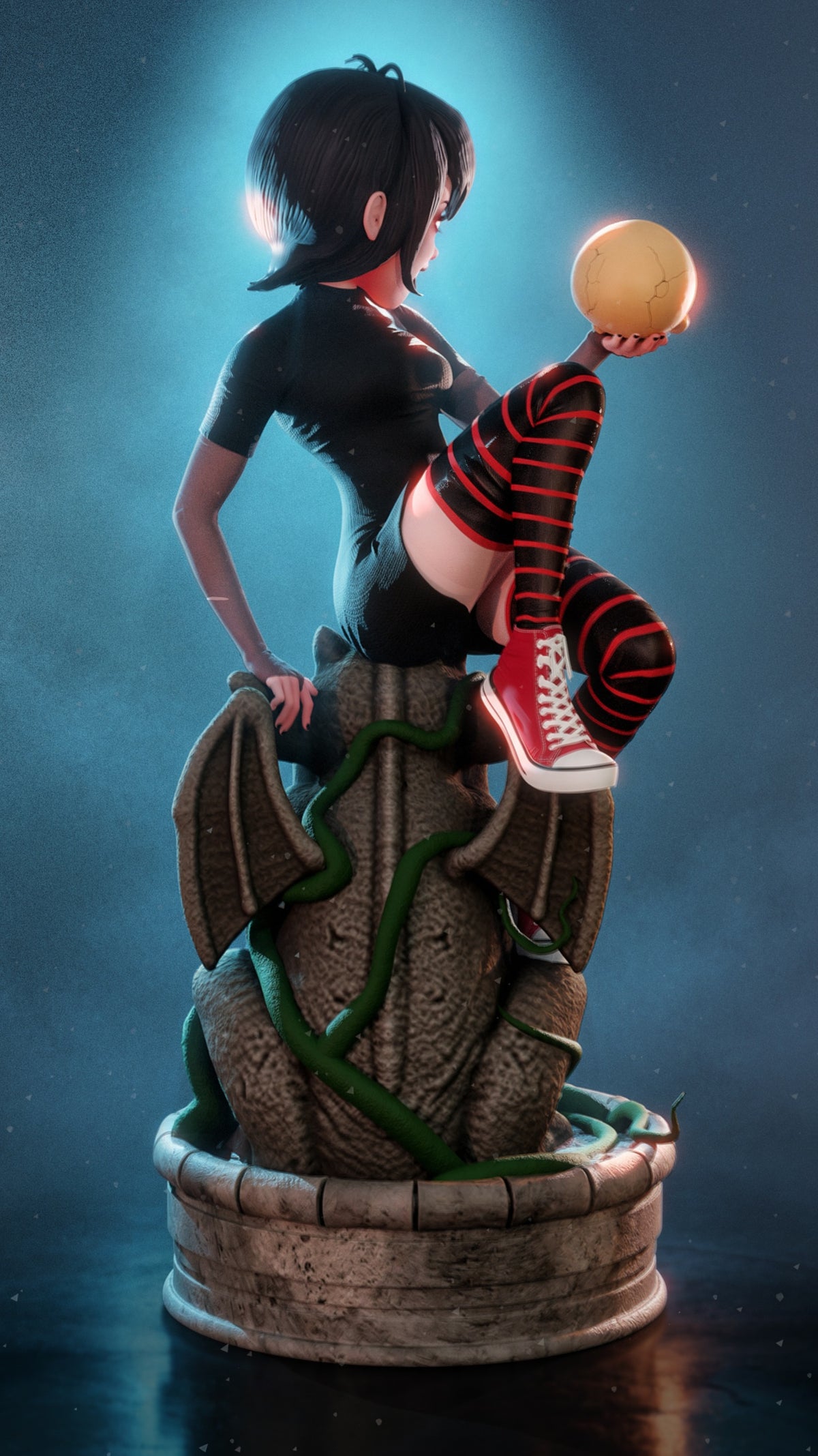 Mavis Sculpture (75mm to 500mm) - Unassembled/Unpainted/3D Print