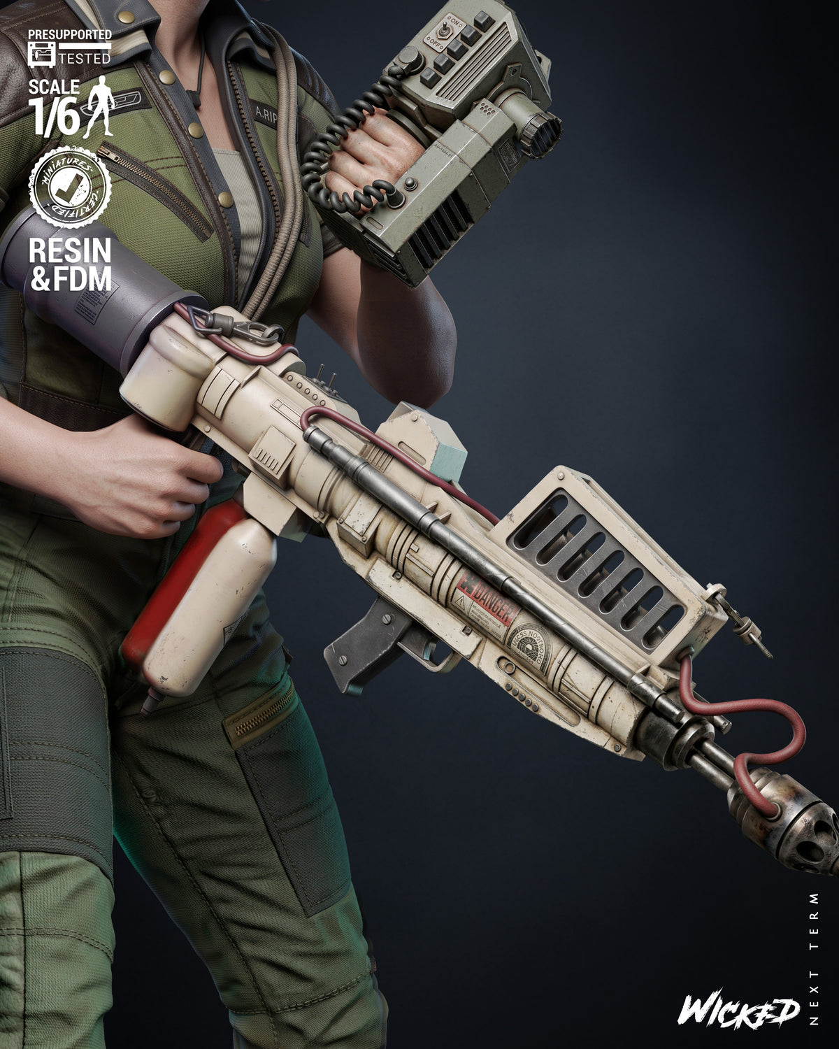 Amanda Ripley Alien: Isolation Sculpture (75mm to 500mm) - Unassembled/Unpainted/3D Print
