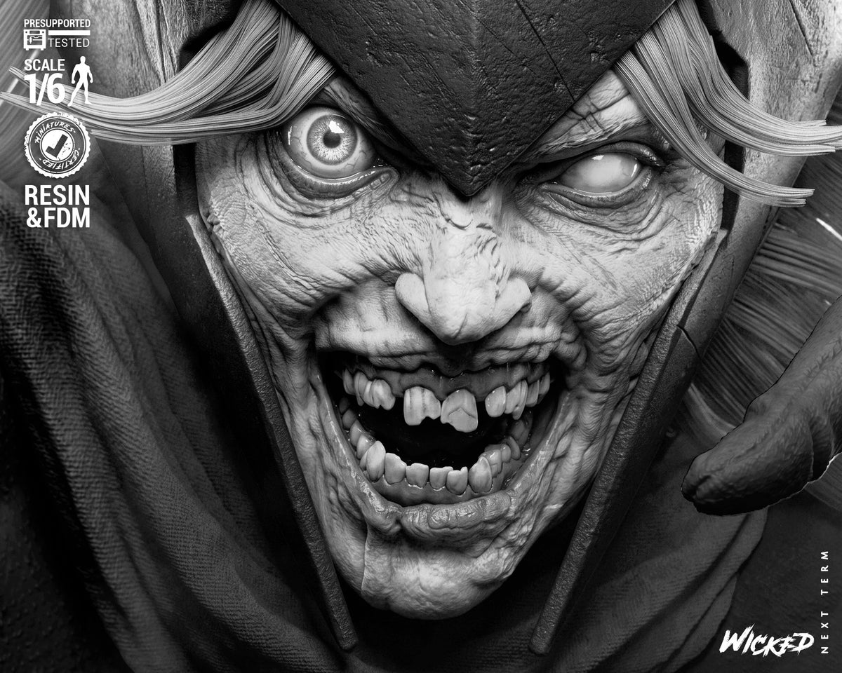 Zombie Scarlet Witch Sculpture (75mm to 500mm) - Unassembled/Unpainted/3D Print