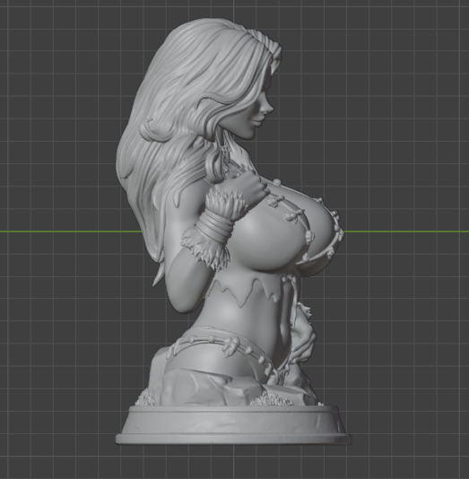 Savage Land Rogue Bust (75mm to 500mm) - Unassembled/Unpainted/3D Print