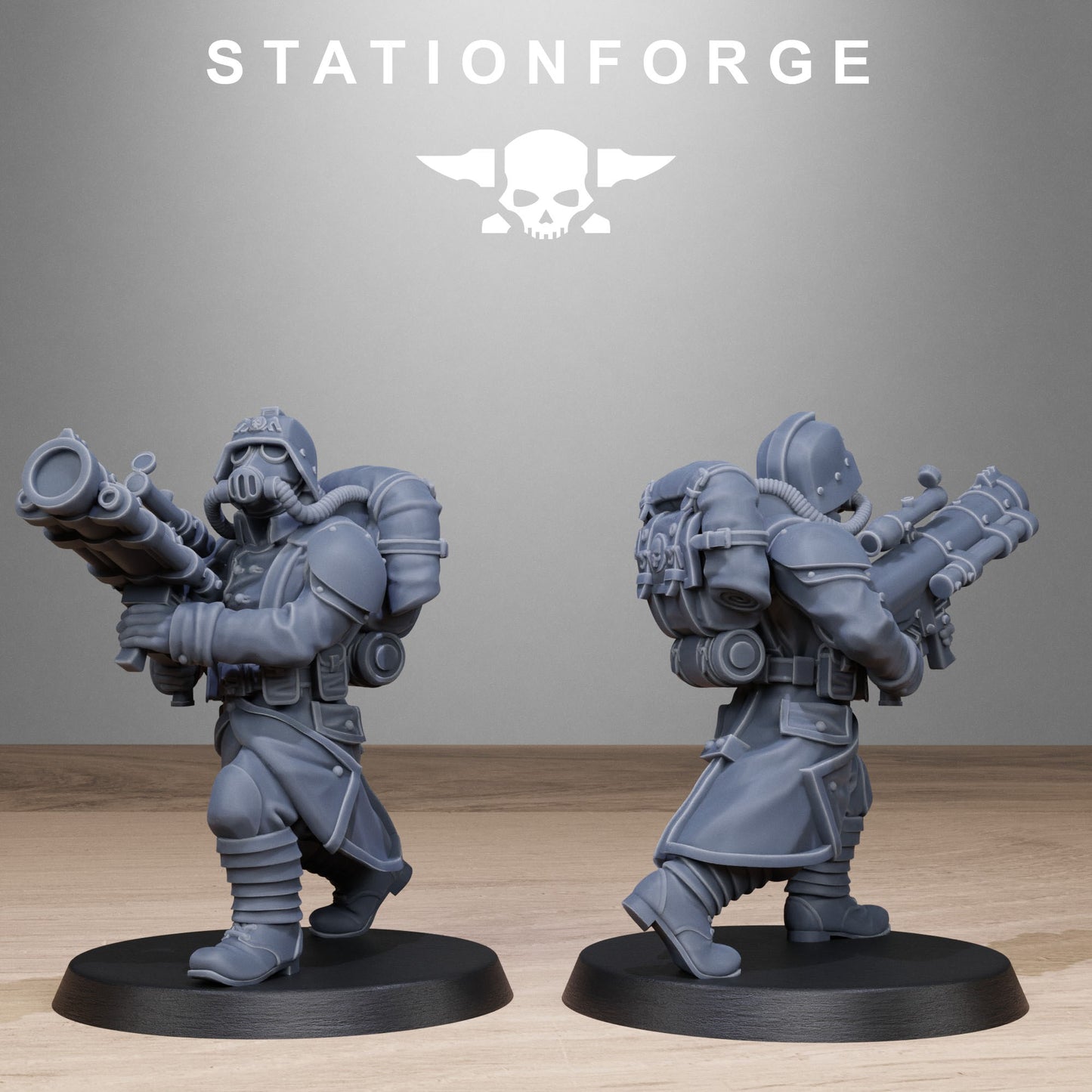 GrimGuard Rocketeers (x10) - TTRPG - Wargaming - Sci-Fi - Grimdark