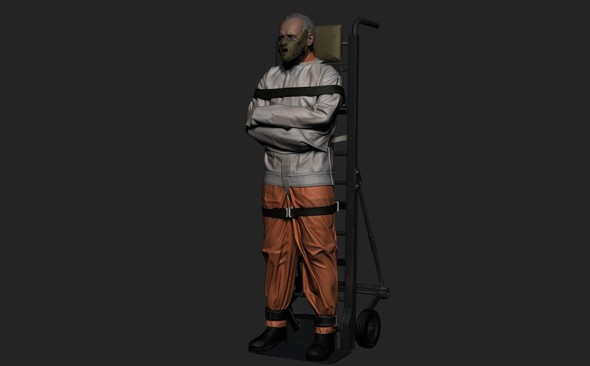 Hannibal Lecter Sculpture (75mm - 300mm) Unpainted / Unassembled / 3D Printed