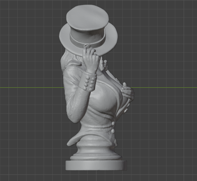 Zatanna Bust(75mm to 500mm) - Unassembled/Unpainted/3D Print