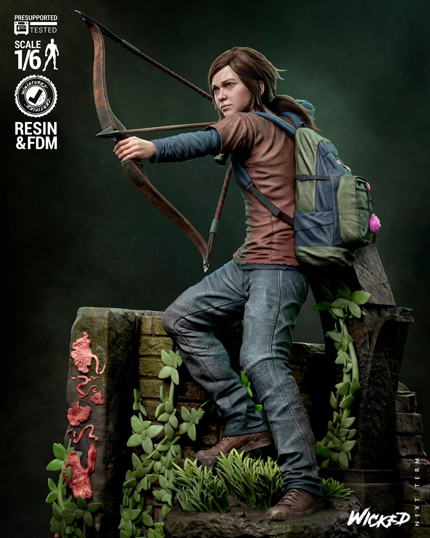 Last of Us Diorama (75mm to 500mm) - Unassembled/Unpainted/3D Print