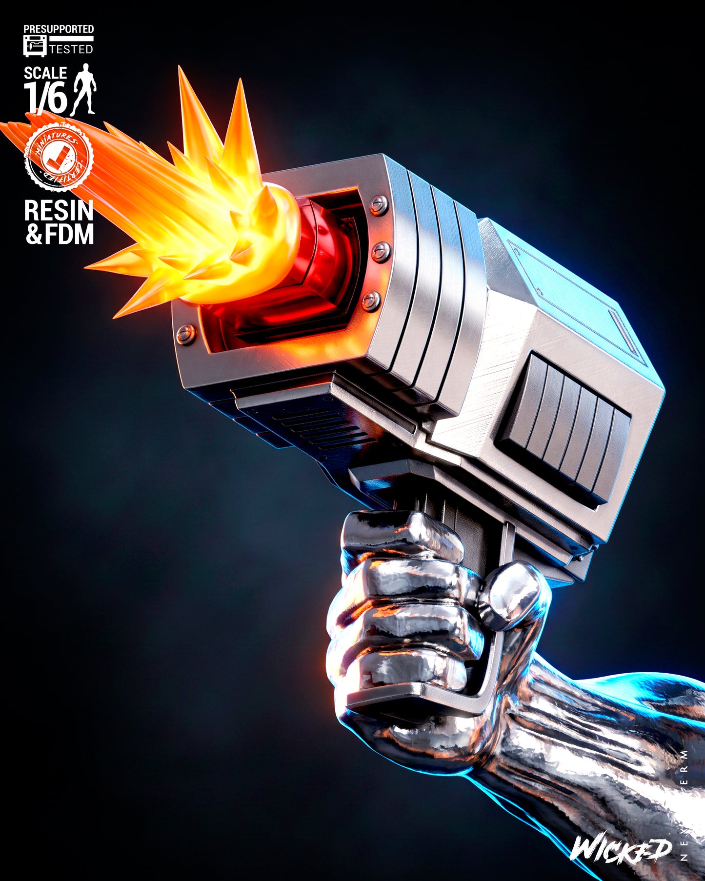 ROM Spaceknight Sculpture (75mm to 500mm) - Unassembled/Unpainted/3D Print