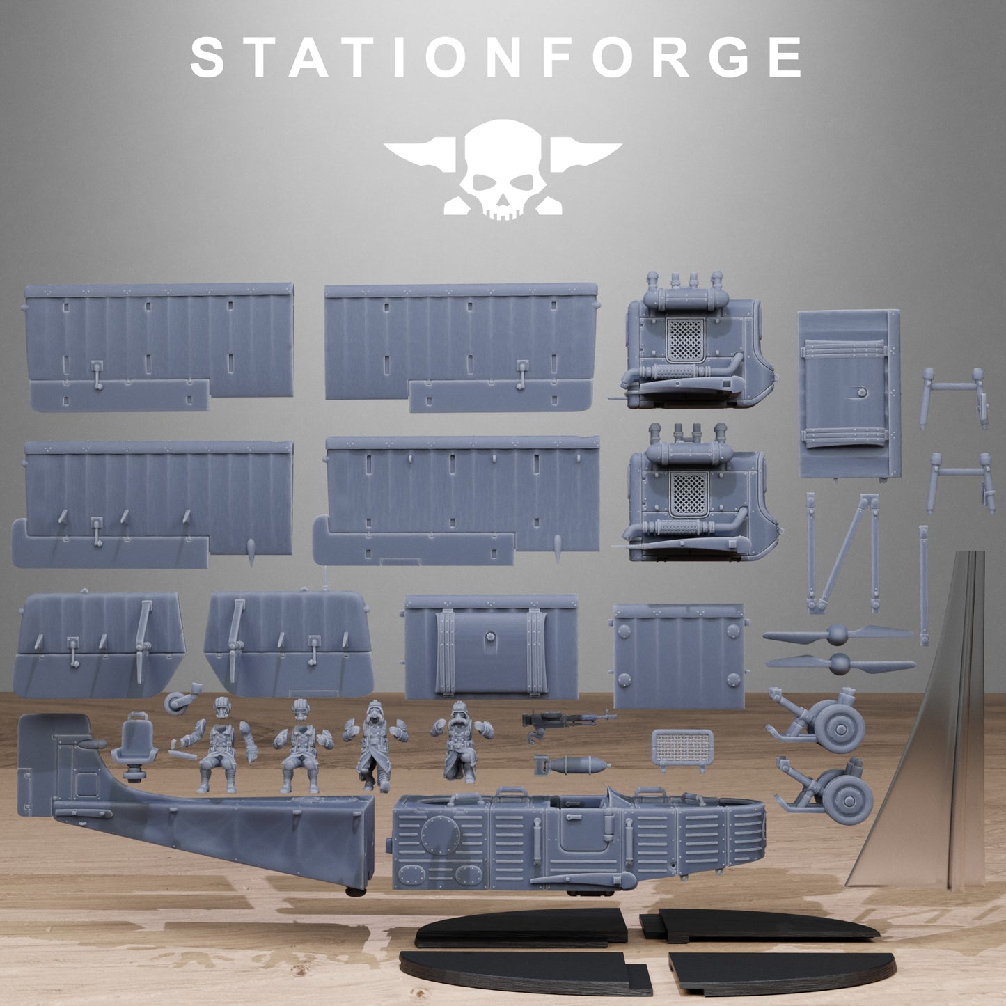 Grimguard Iron Biplane - TTRPG - Wargaming - Grimdark