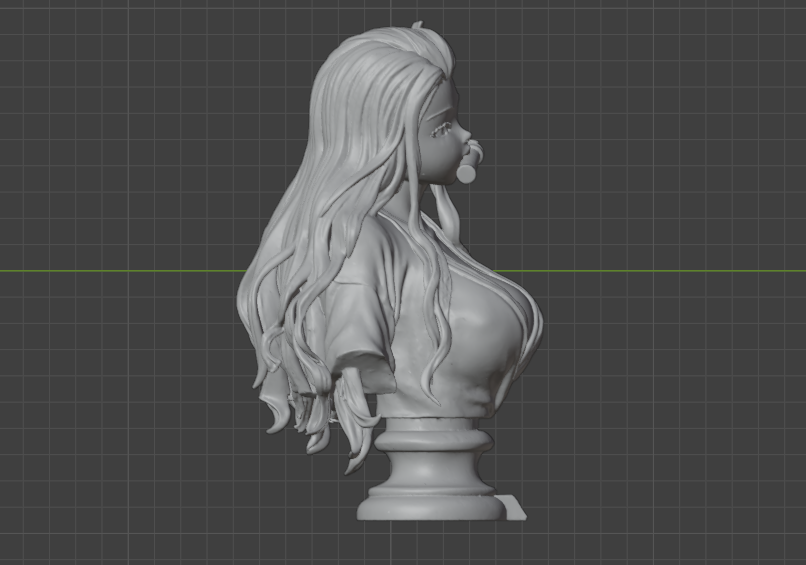 Buste de Nezuko Kamado (75 mm à 500 mm) - Non assemblé/Non peint/Impression 3D