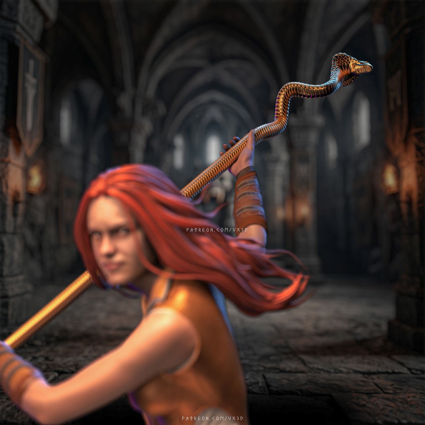 Teela Sculpture (75mm to 500mm) - Unassembled/Unpainted/3D Print