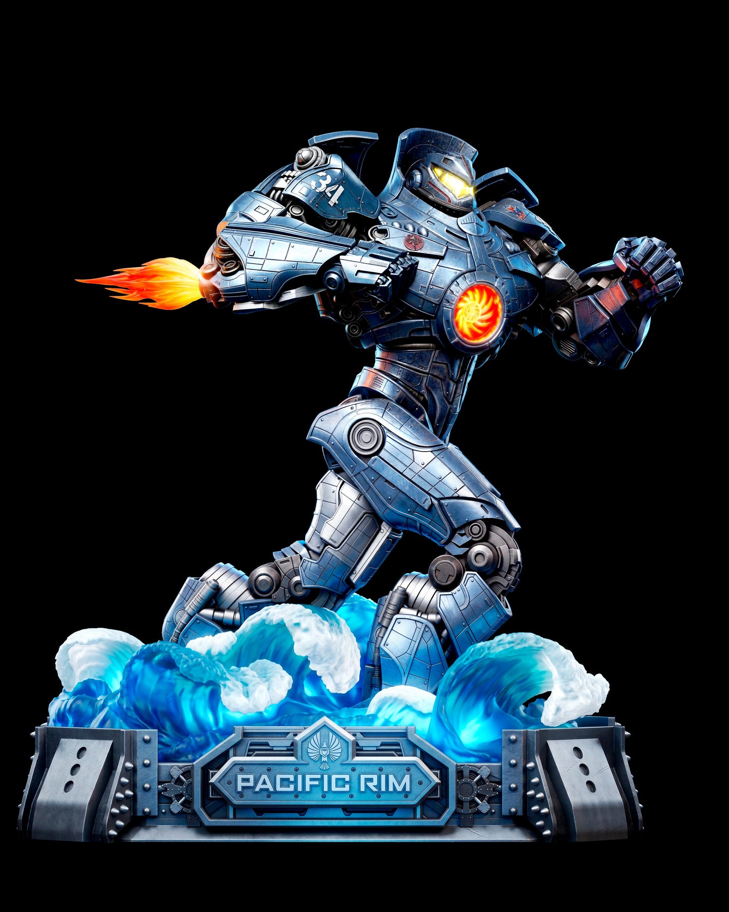 Gipsy Danger Sculpture(75mm to 500mm) - Unassembled/Unpainted/3D Print