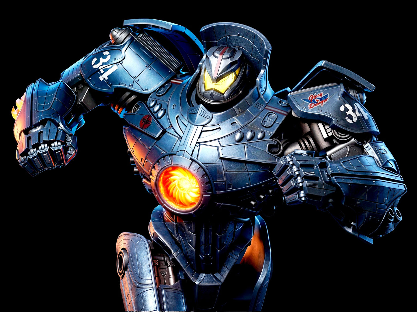 Gipsy Danger Sculpture(75mm to 500mm) - Unassembled/Unpainted/3D Print