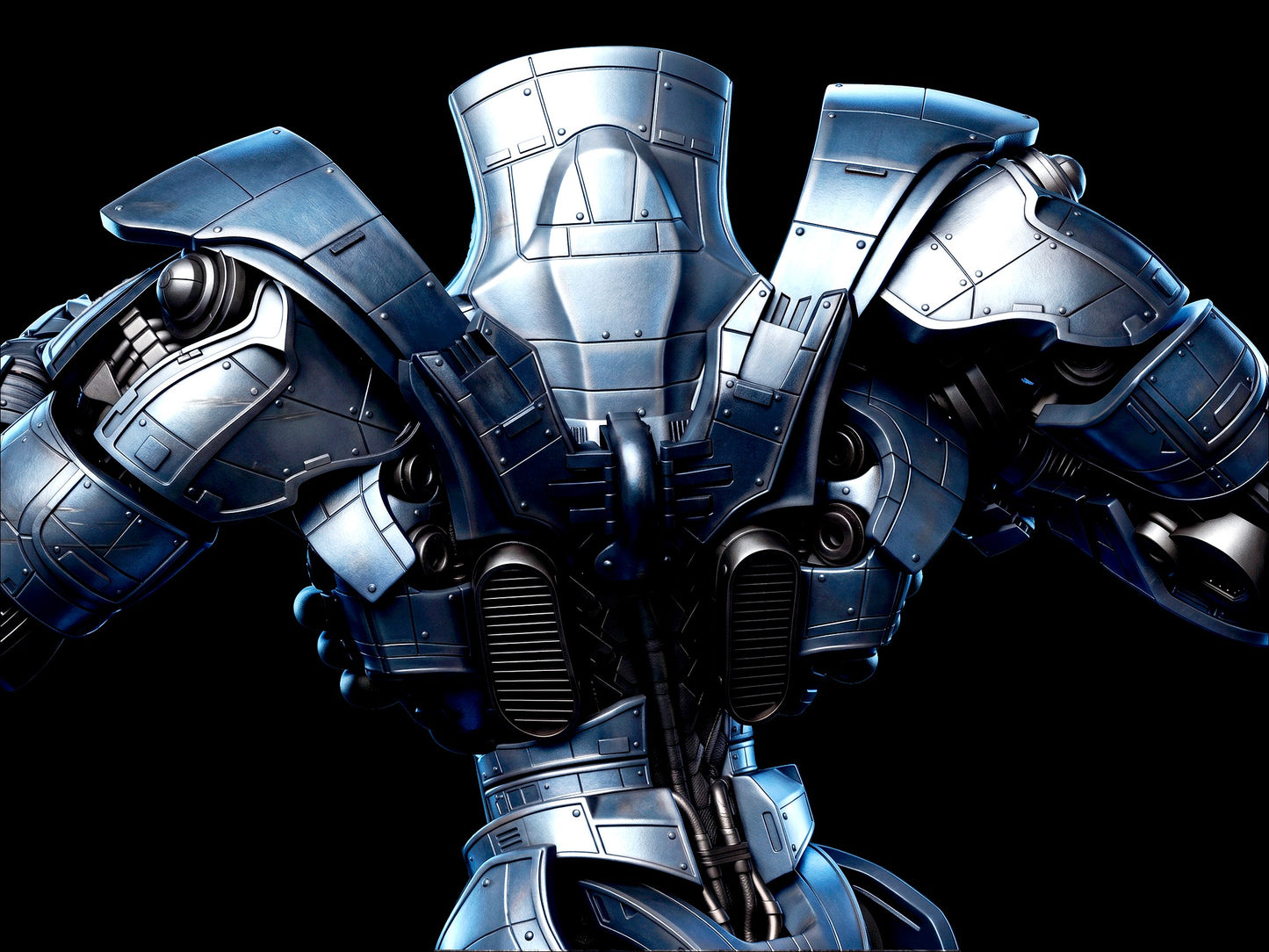 Gipsy Danger Sculpture(75mm to 500mm) - Unassembled/Unpainted/3D Print