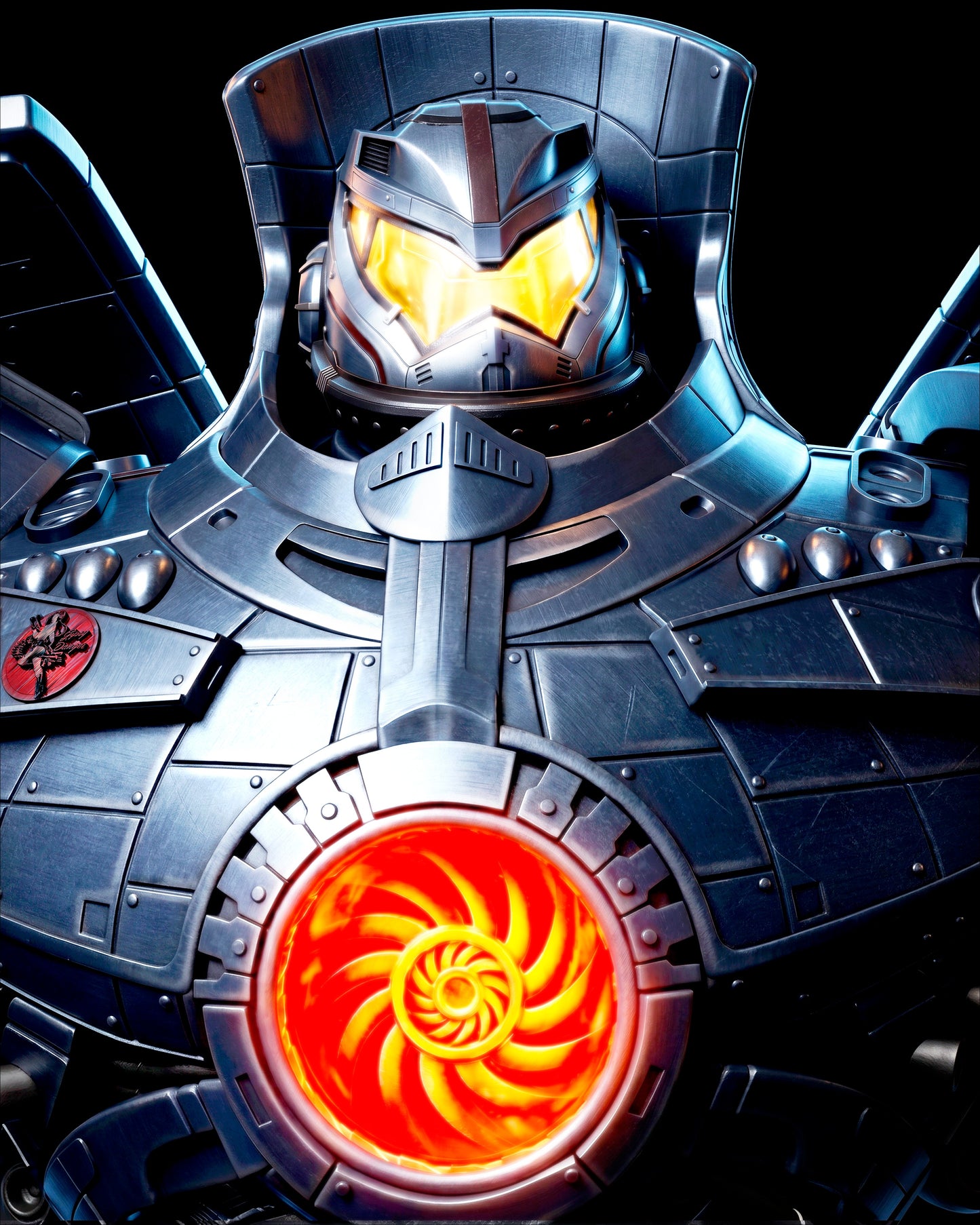 Gipsy Danger Sculpture(75mm to 500mm) - Unassembled/Unpainted/3D Print