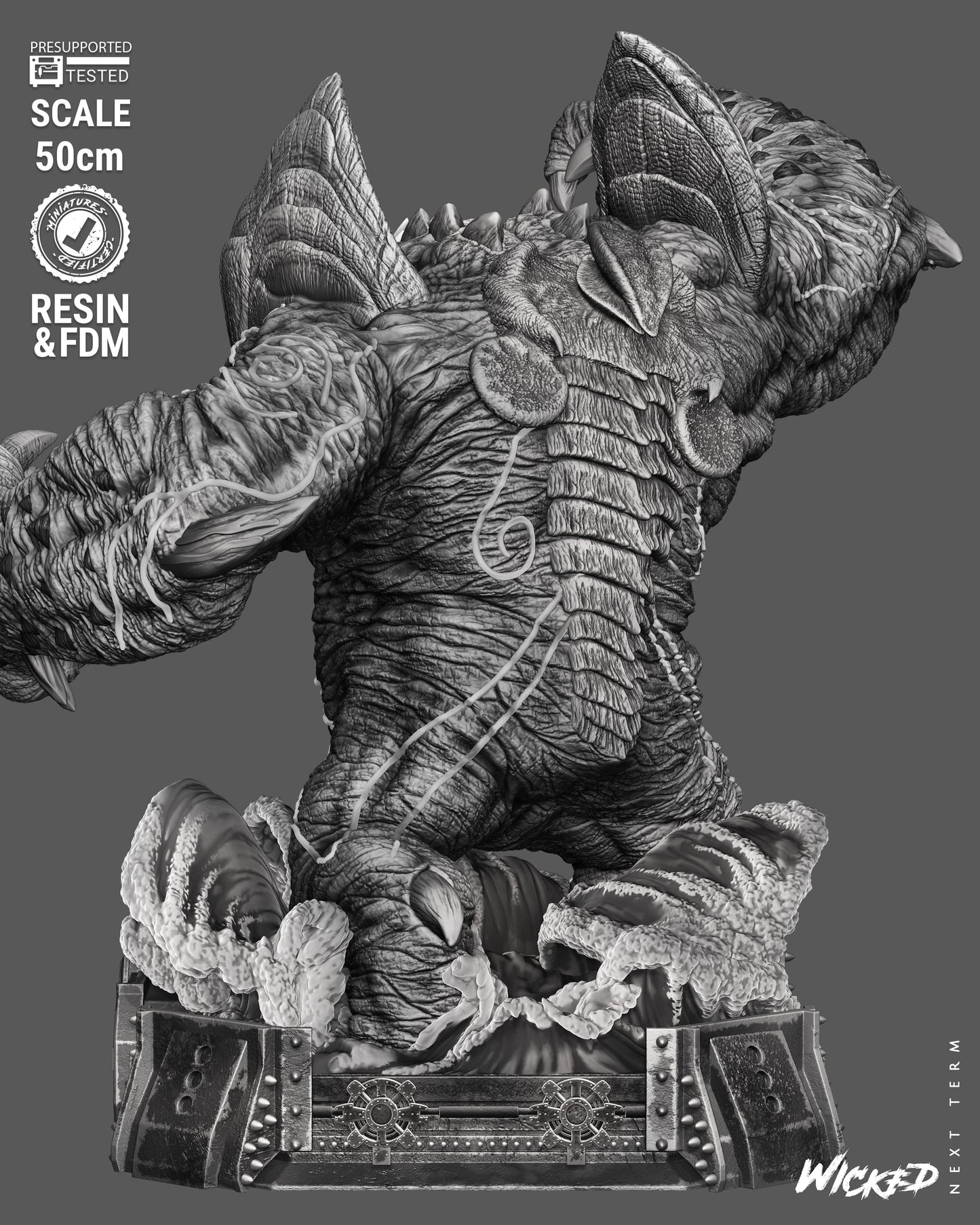 Leatherback Sculpture(75mm to 500mm) - Unassembled/Unpainted/3D Print
