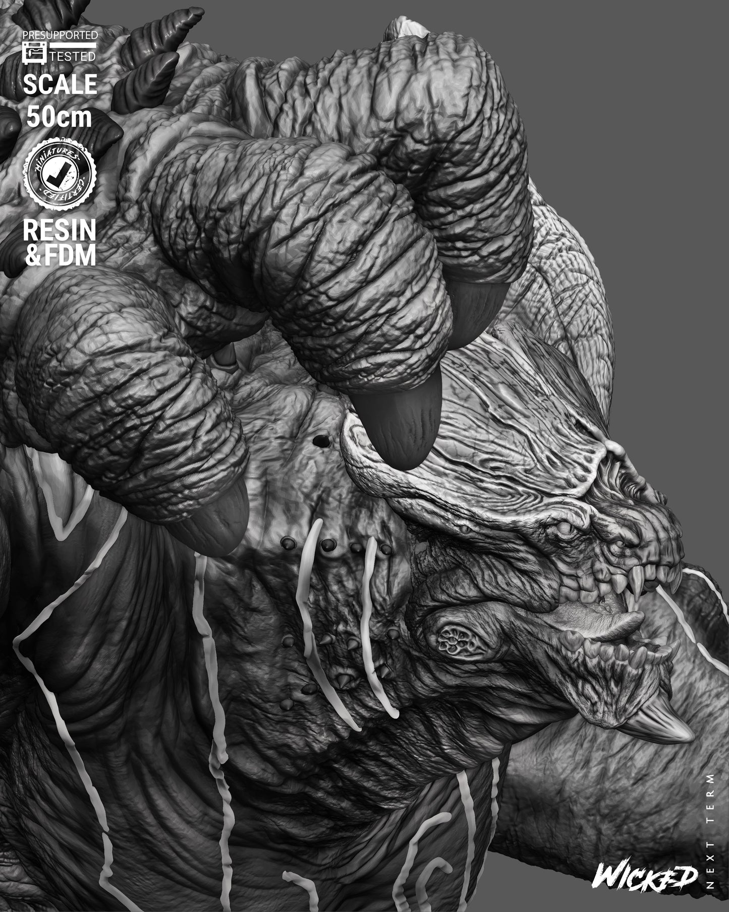 Leatherback Sculpture(75mm to 500mm) - Unassembled/Unpainted/3D Print