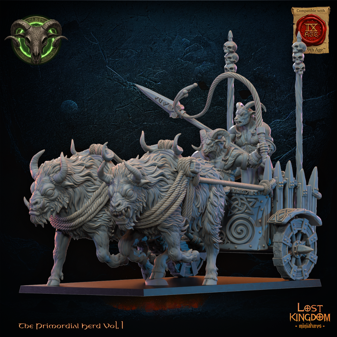 Raiding Chariot - Beast-Men - TTRPG - Wargaming - Mordheim - Dungeons and Dragons