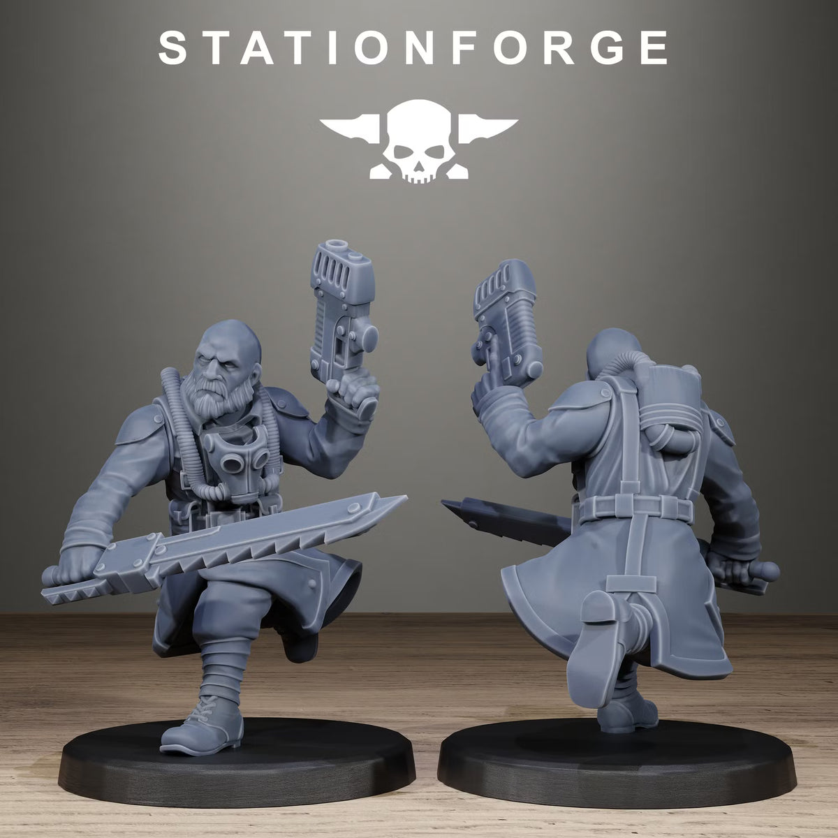 GrimGuard Unmasked Infantry (x10) - TTRPG - Wargaming - Grimdark