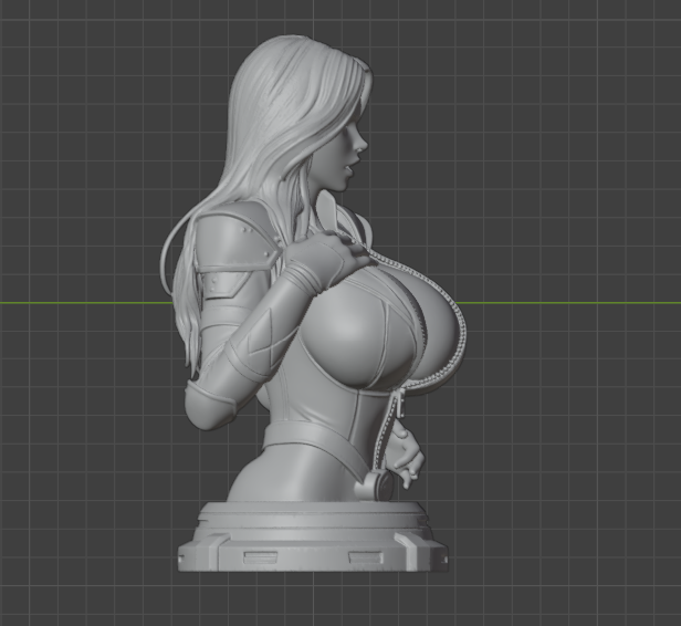 Yellow Power Ranger Bust (75mm to 500mm) - Unassembled/Unpainted/3D Print