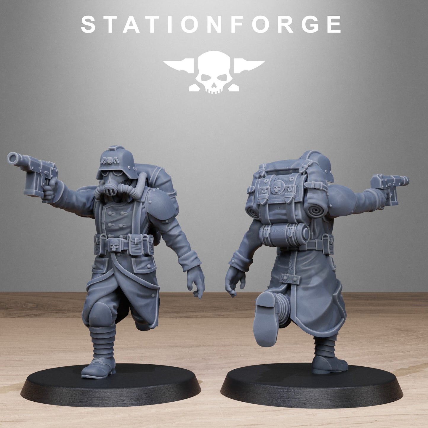 GrimGuard Rocketeers (x10) - TTRPG - Wargaming - Sci-Fi - Grimdark