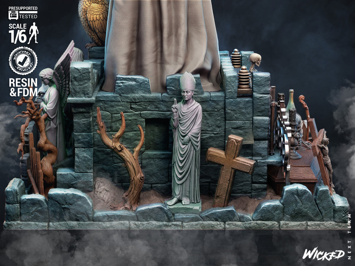 Bride of Frankenstein Sculpture (75mm to 500mm) - Unassembled/Unpainted/3D Print