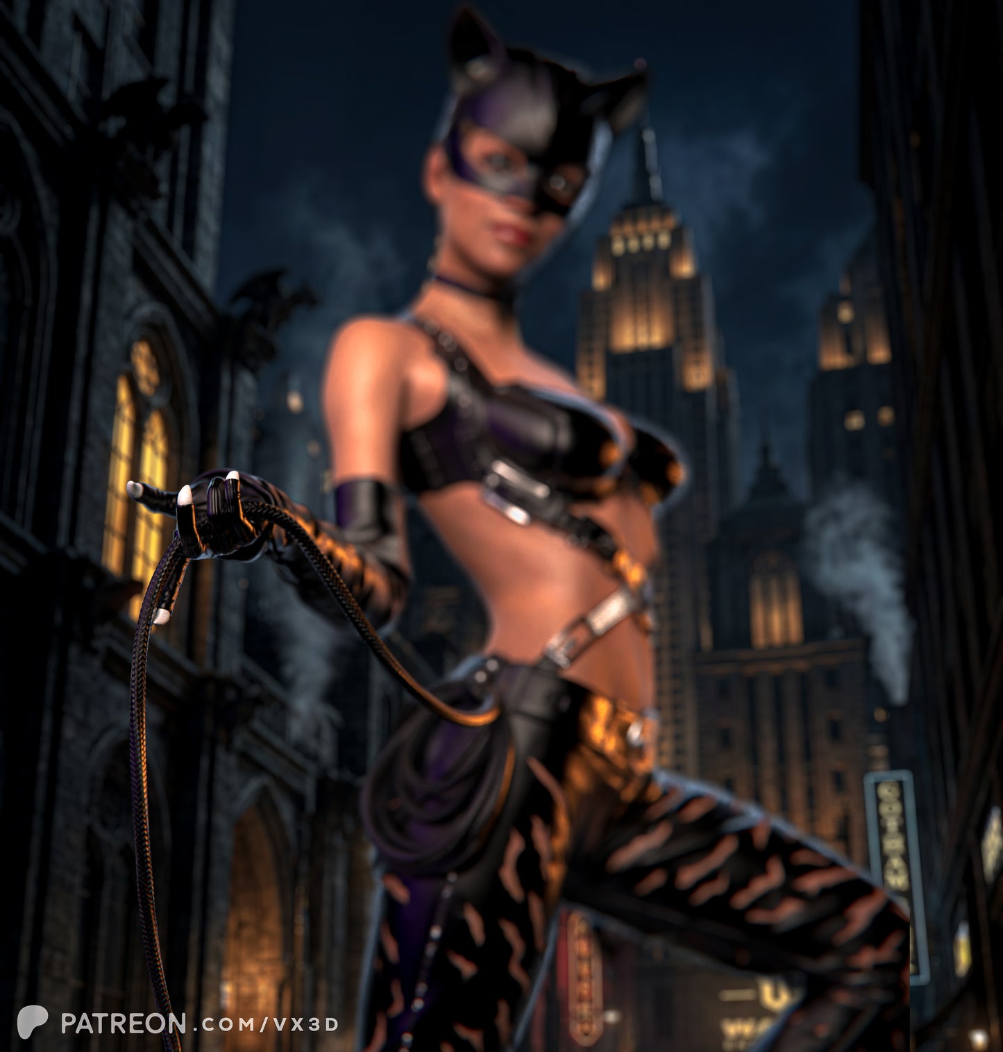 Halle Berry's Catwoman (75mm to 500mm) - Unassembled/Unpainted/3D Print