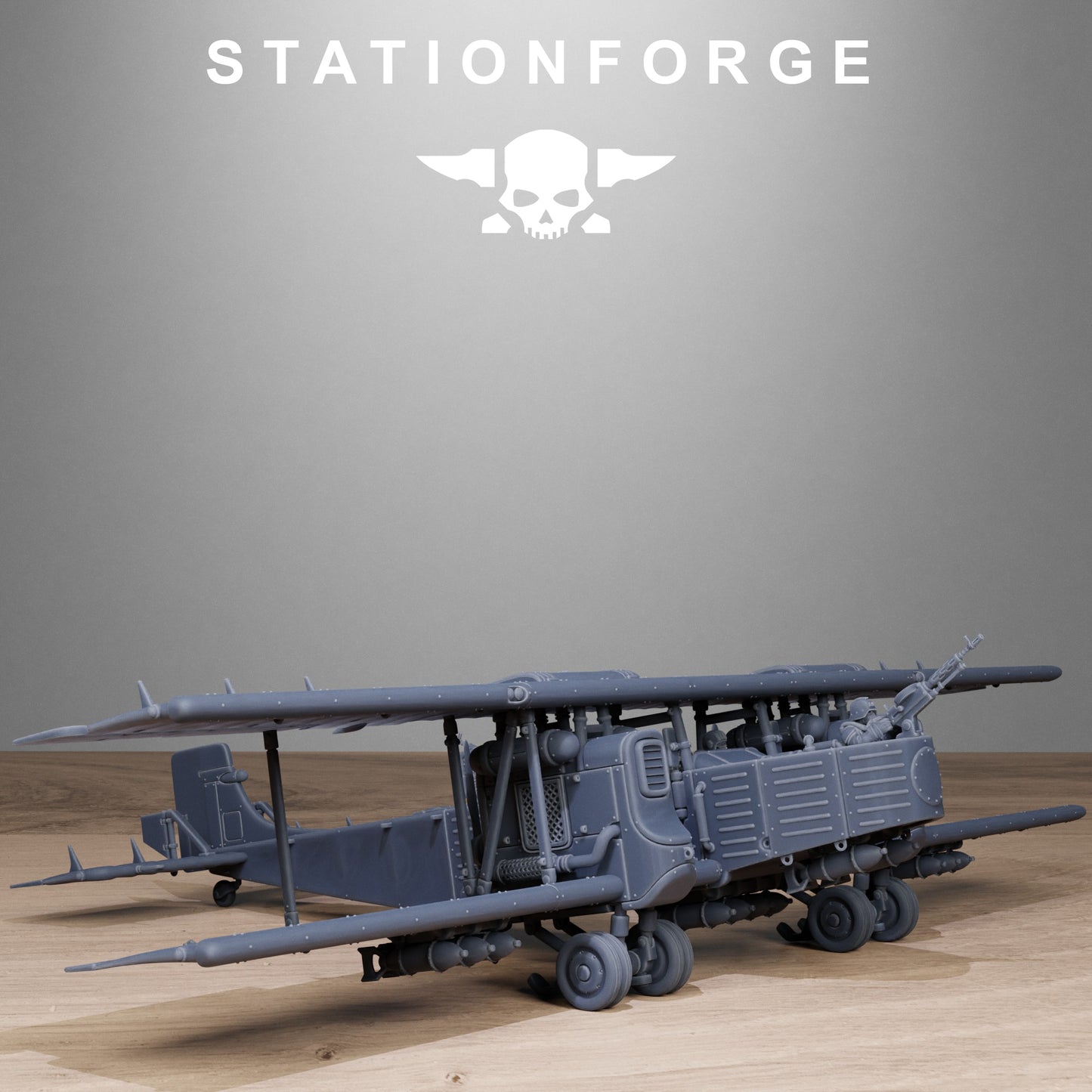 Grimguard Iron Biplane - TTRPG - Wargaming - Grimdark