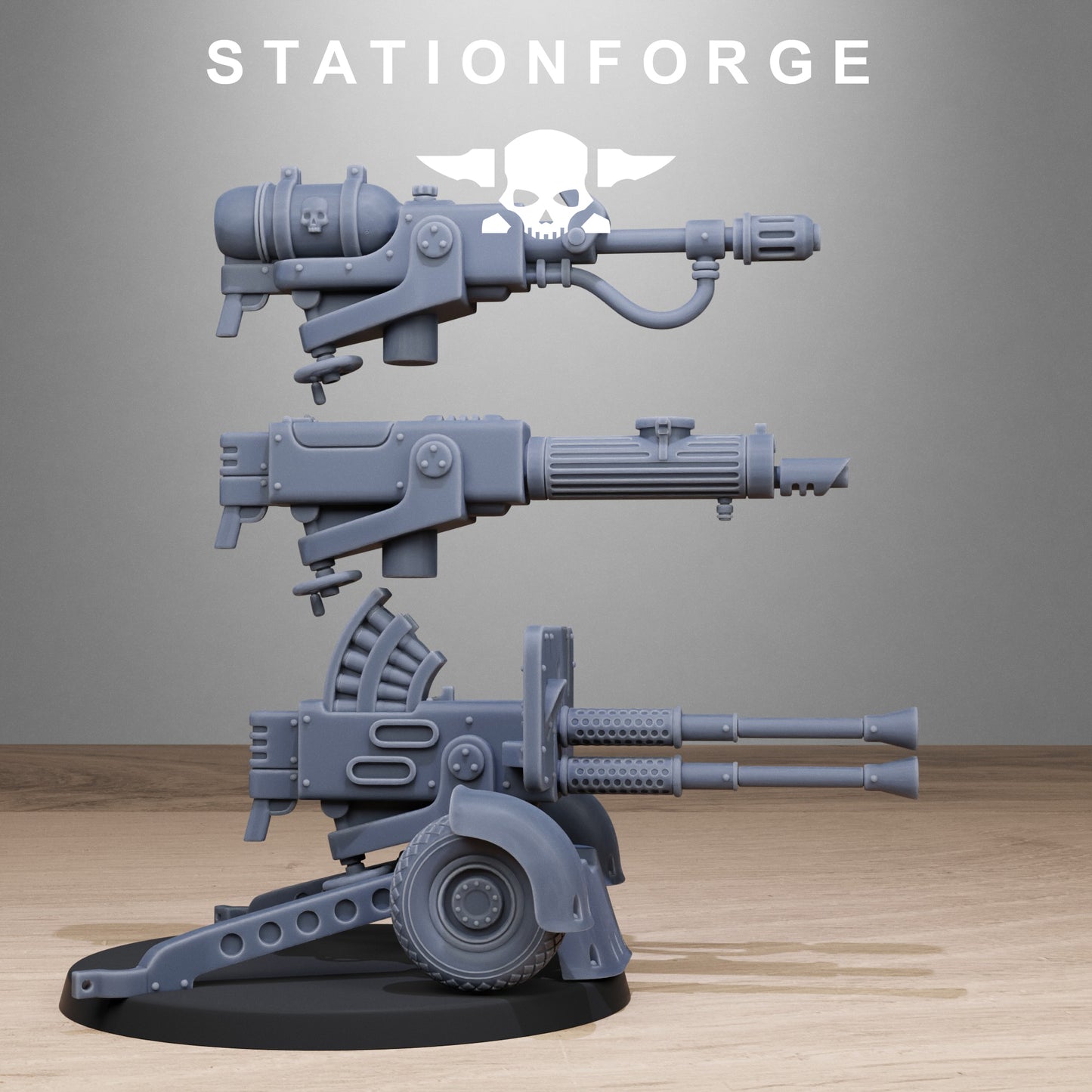 FreeGuard Light Machine Gun (x3) - TTRPG - Wargaming - Grimdark
