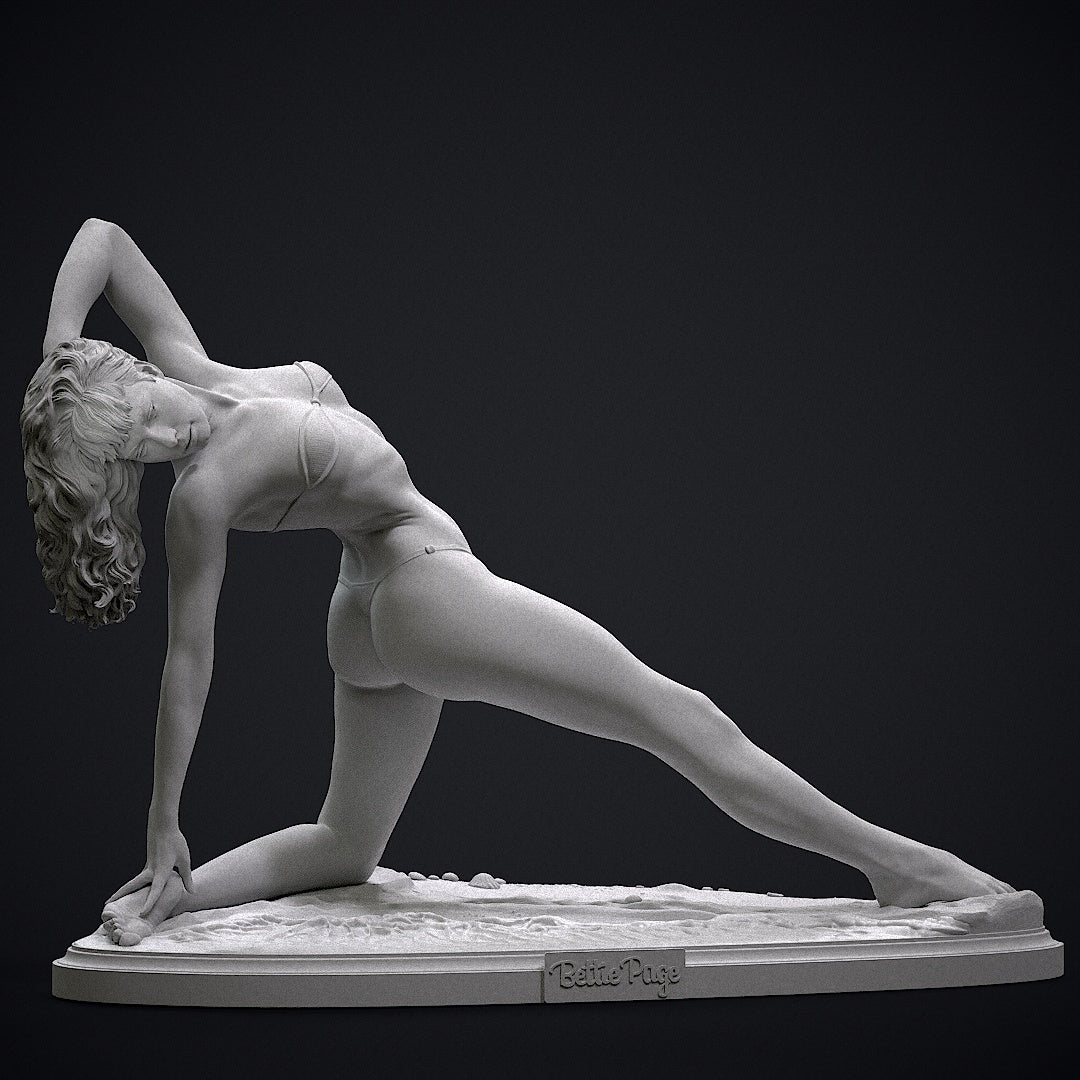 Bettie Page SFW/NSFW Sculpture(75mm to 500mm) - Unassembled/Unpainted/3D Print