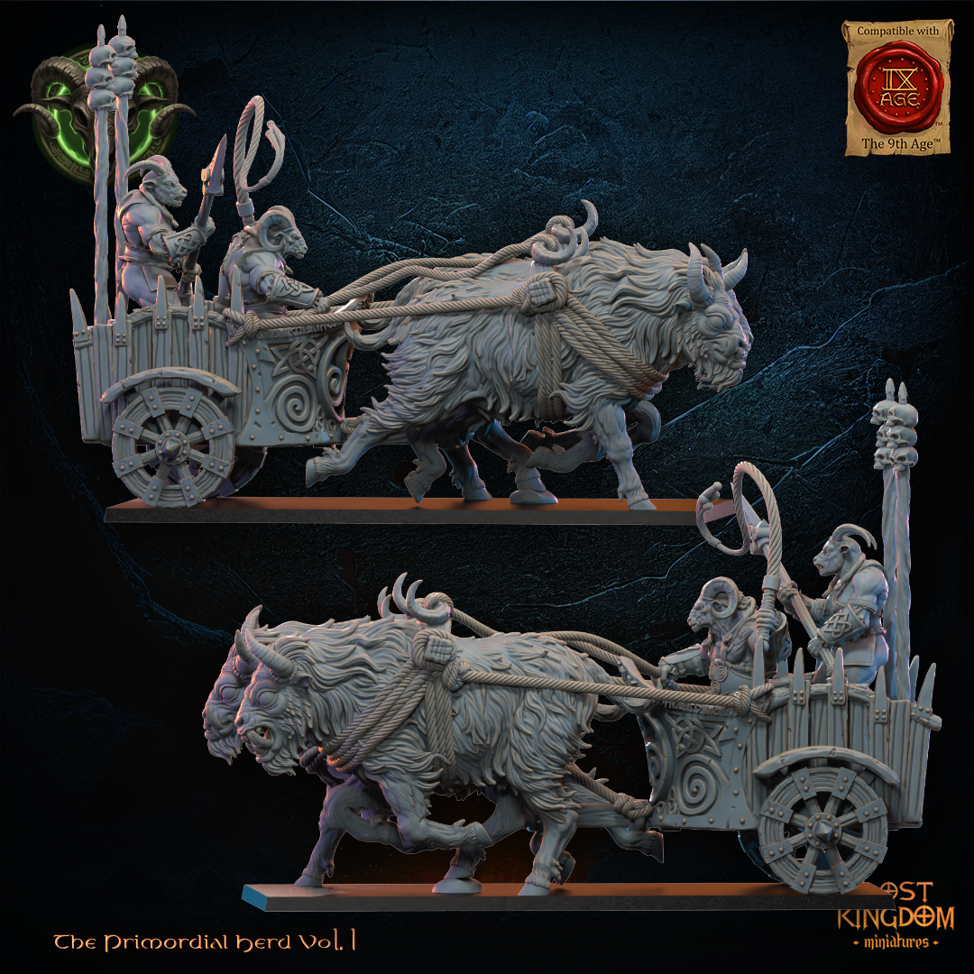 Raiding Chariot - Beast-Men - TTRPG - Wargaming - Mordheim - Dungeons and Dragons