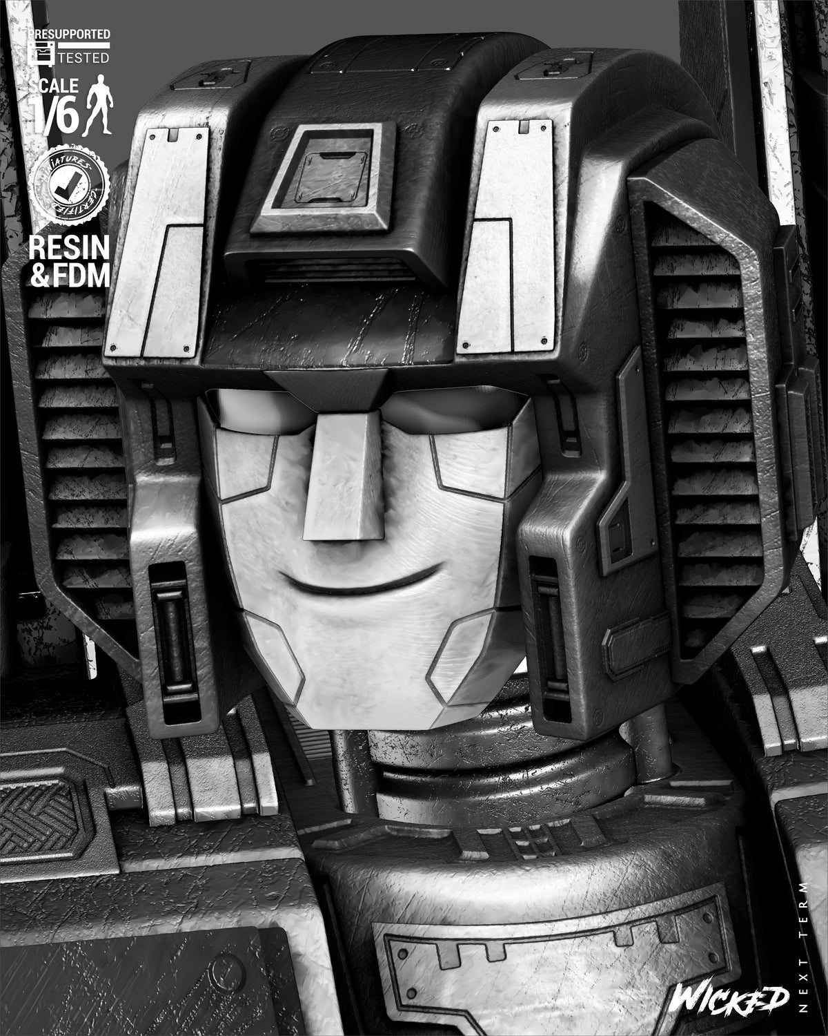Starscream Sculpture (75mm to 500mm) - Unassembled/Unpainted/3D Print
