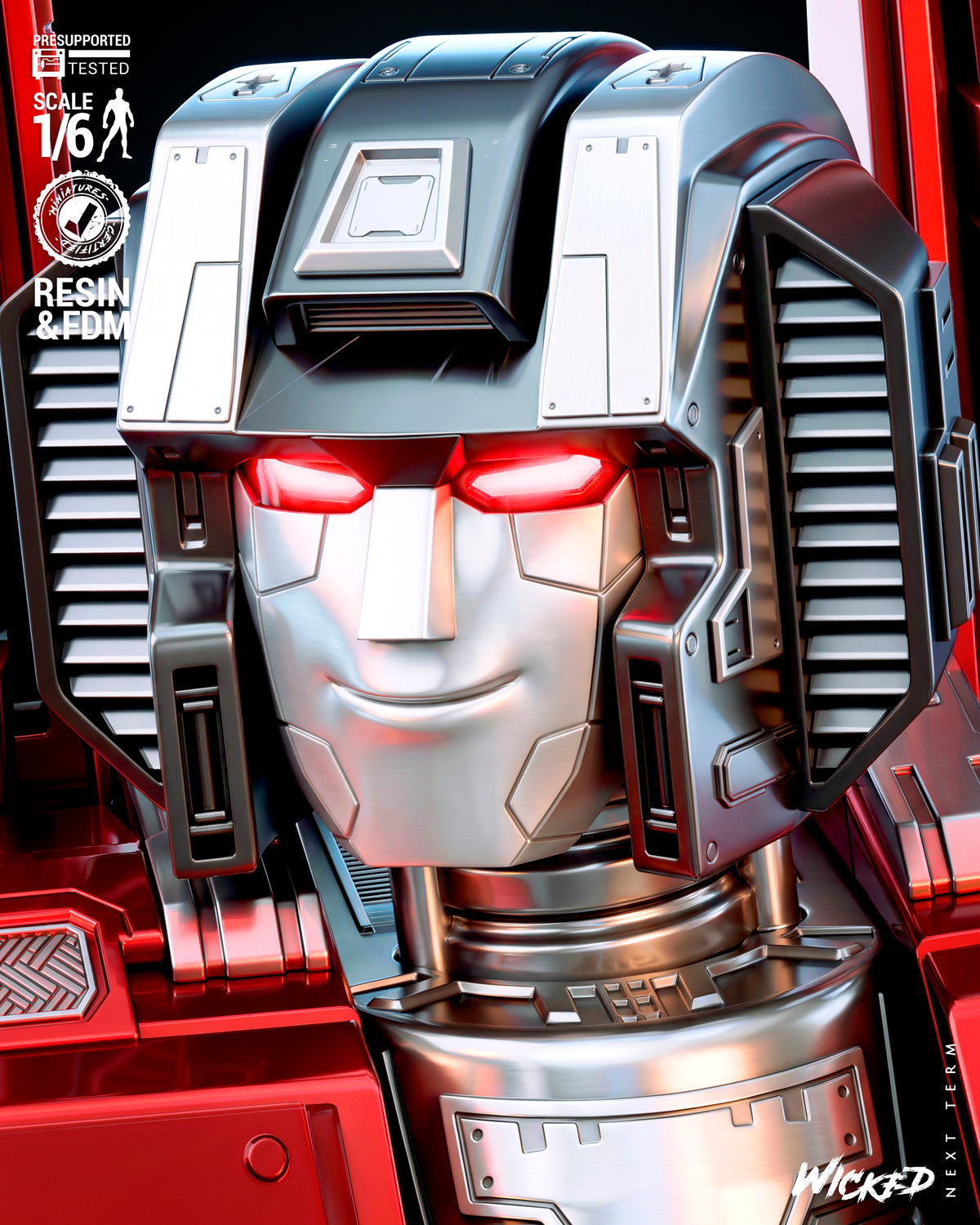 Starscream Sculpture (75mm to 500mm) - Unassembled/Unpainted/3D Print