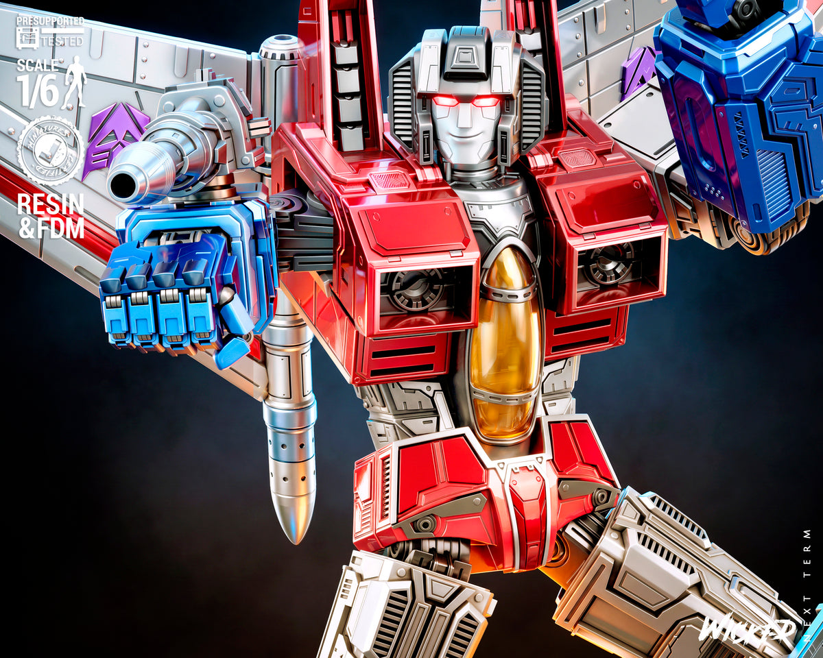 Starscream Sculpture (75mm to 500mm) - Unassembled/Unpainted/3D Print