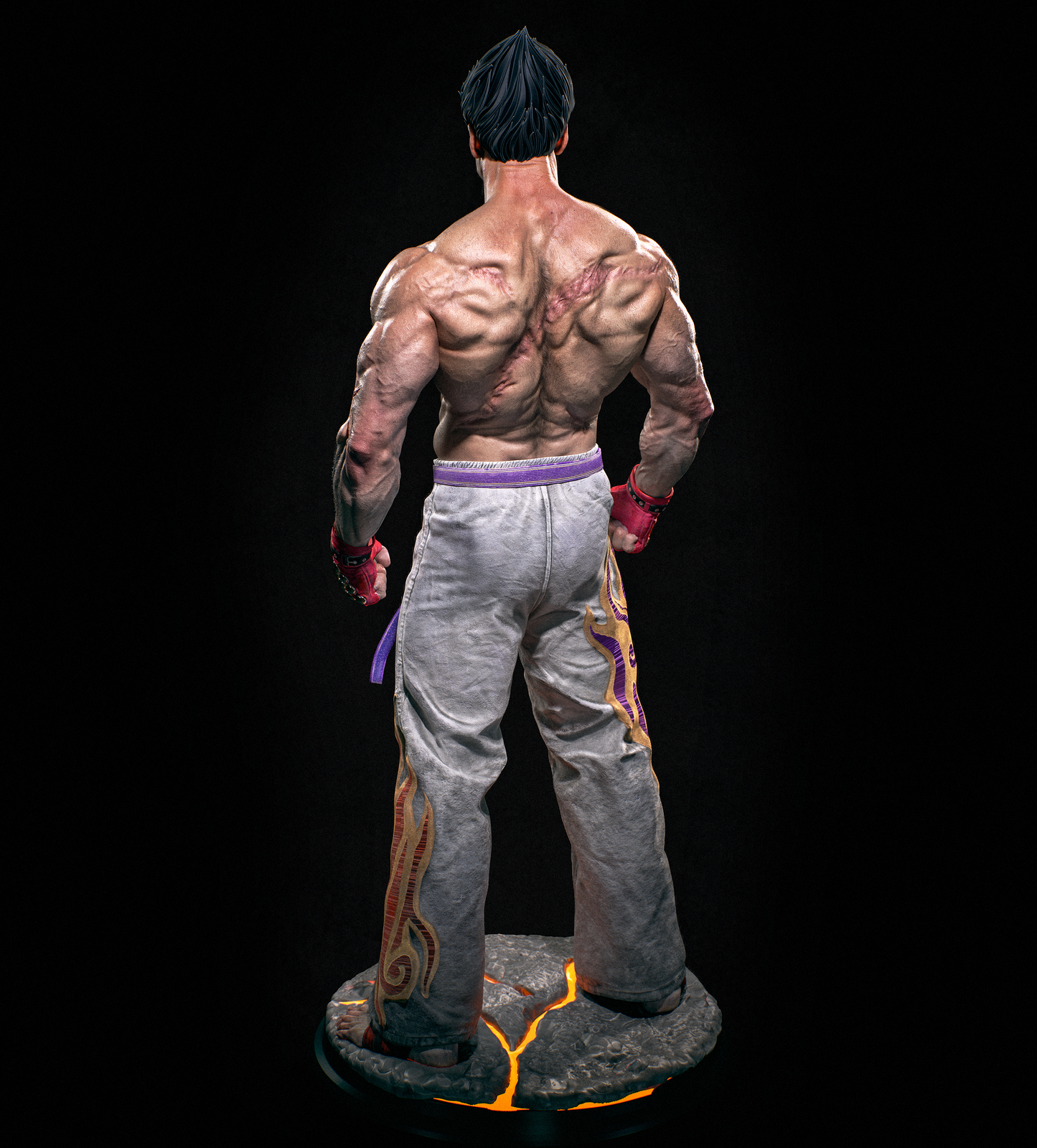 Kazuya-Tekken Sculpture (75mm to 500mm) - Unassembled/Unpainted/3D Print